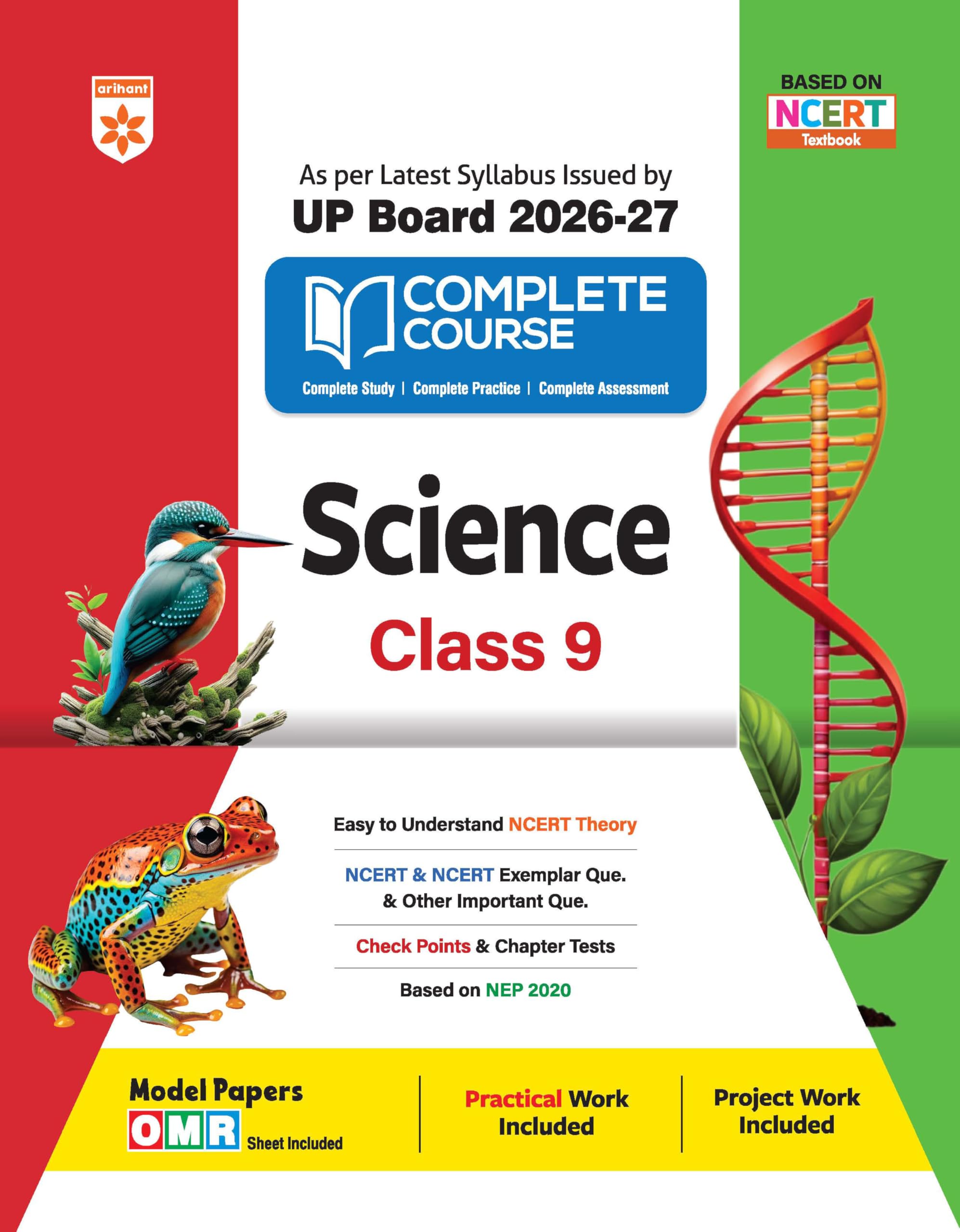 Arihant UP Board 202627 Complete Course Science Class 9 | Based on NCERT Textbook | NEP 2020 | Chapter Tests, Topic Tests, Mode