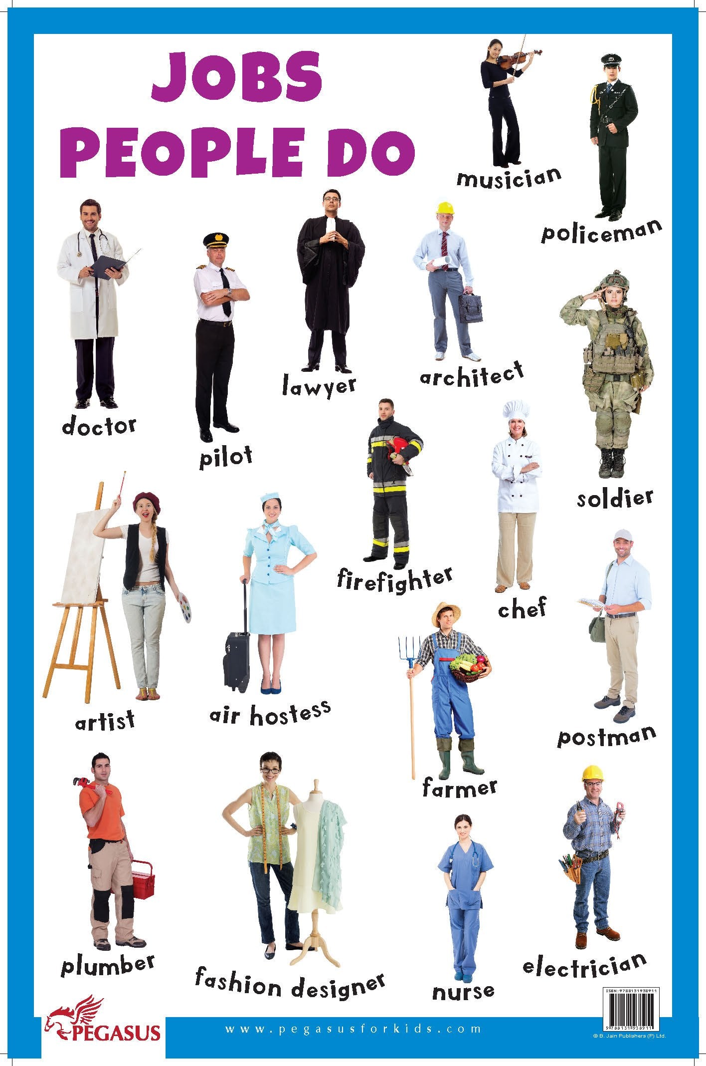 Jobs People Do  Thick Laminated Primary Chart