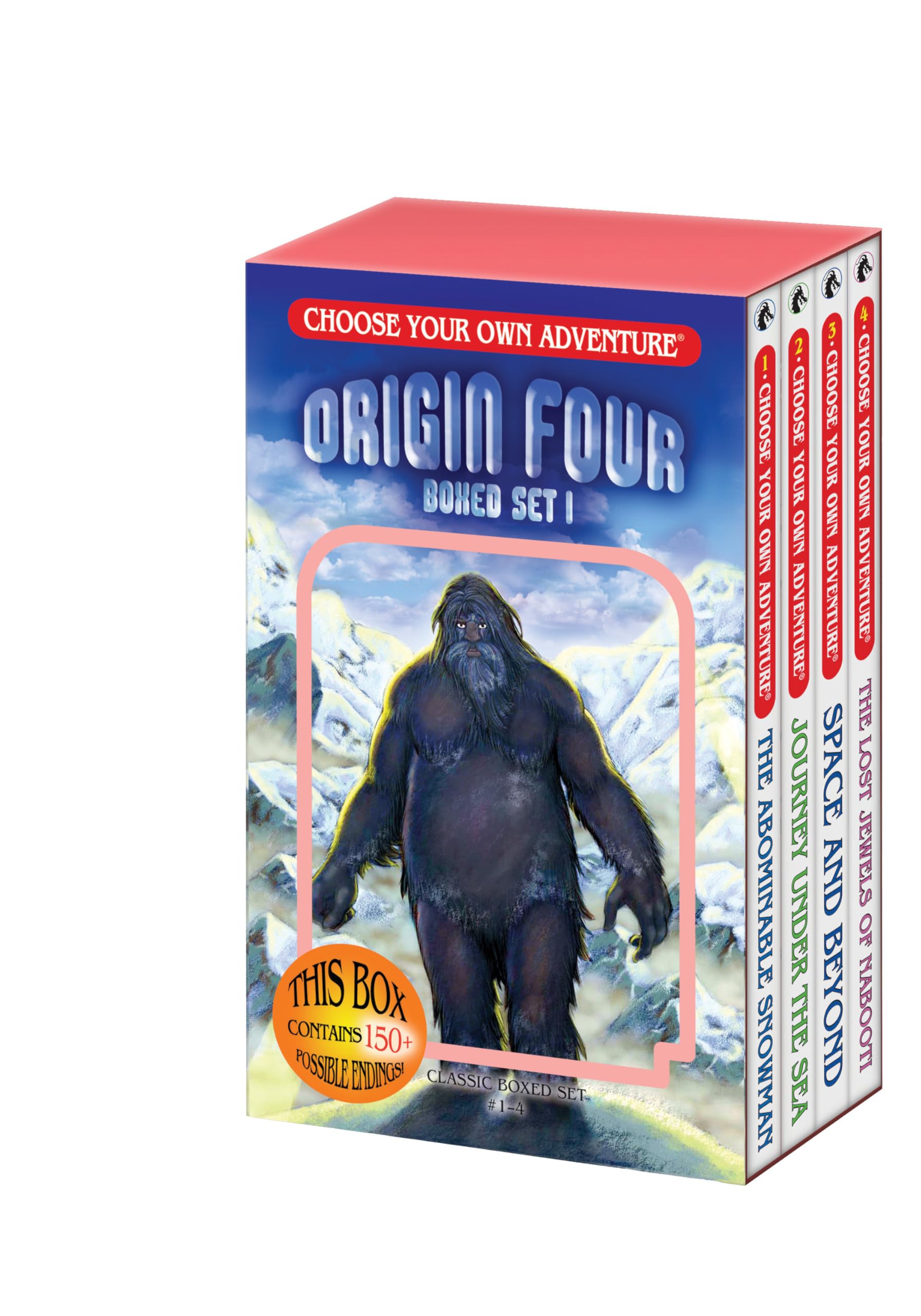 Choose Your Own Adventure 4Book Boxed Set #1: Origin Four (The Abominable Snowman, Journey Under The Sea, Space And Beyond, The