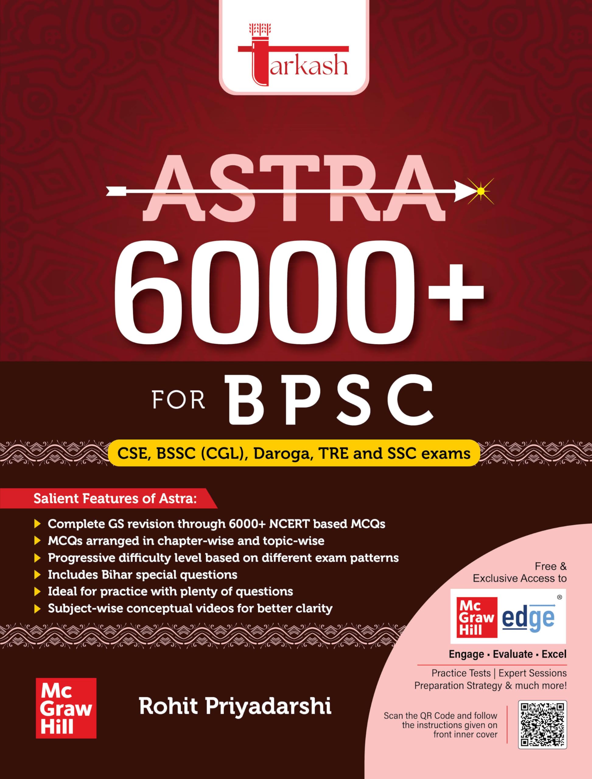 Astra 6000+ GS Practice MCQs (English) for BPSC (CCE, TRE, Daroga), BSSC (CGL) and SSC exams 2026 | Tarkash | Rohit Priyadarshi 