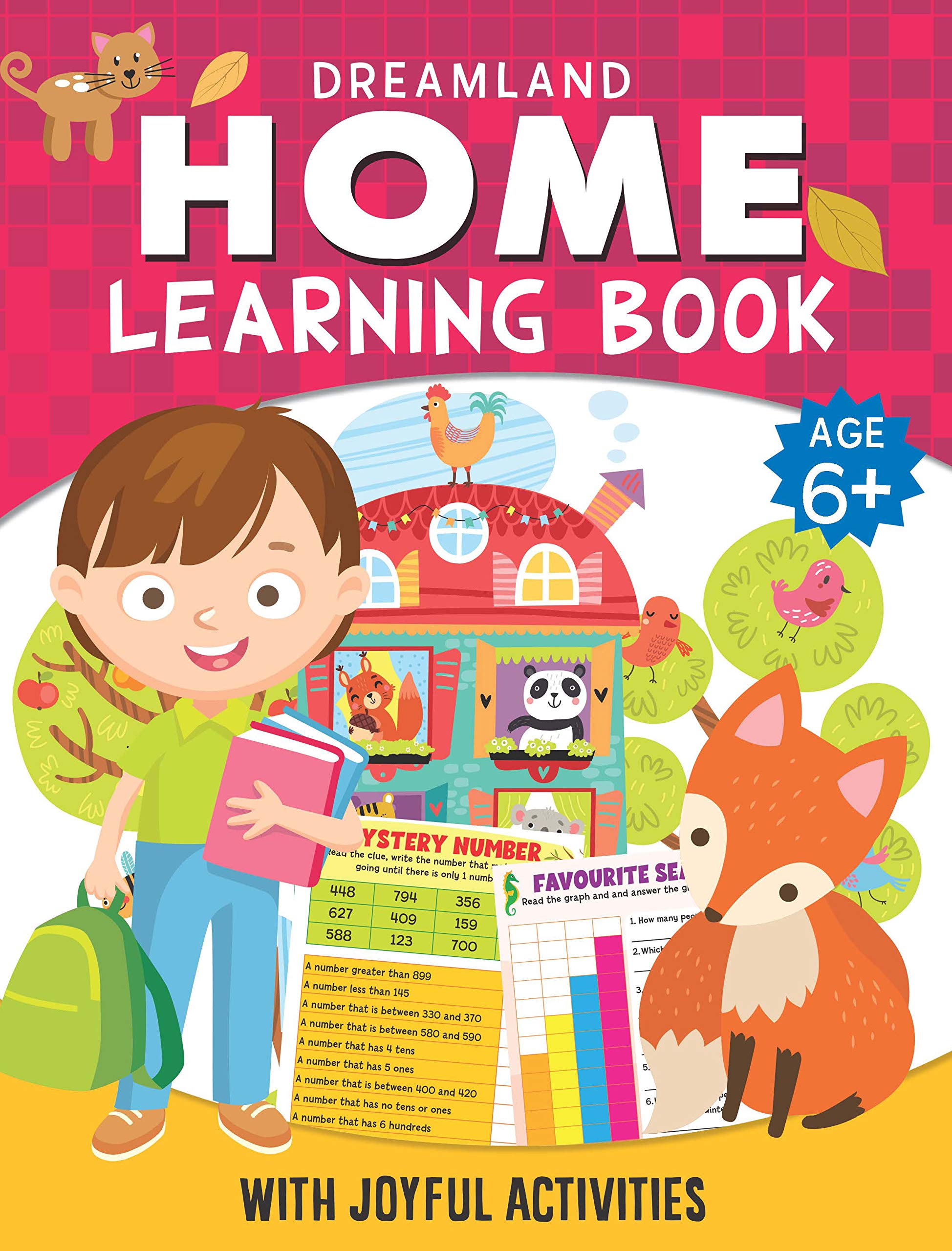 Home Learning Activity Book for Kids Age 6+ | Activity Workbook with Advanced Addition & Subtraction, Multiplication Basics, Gra
