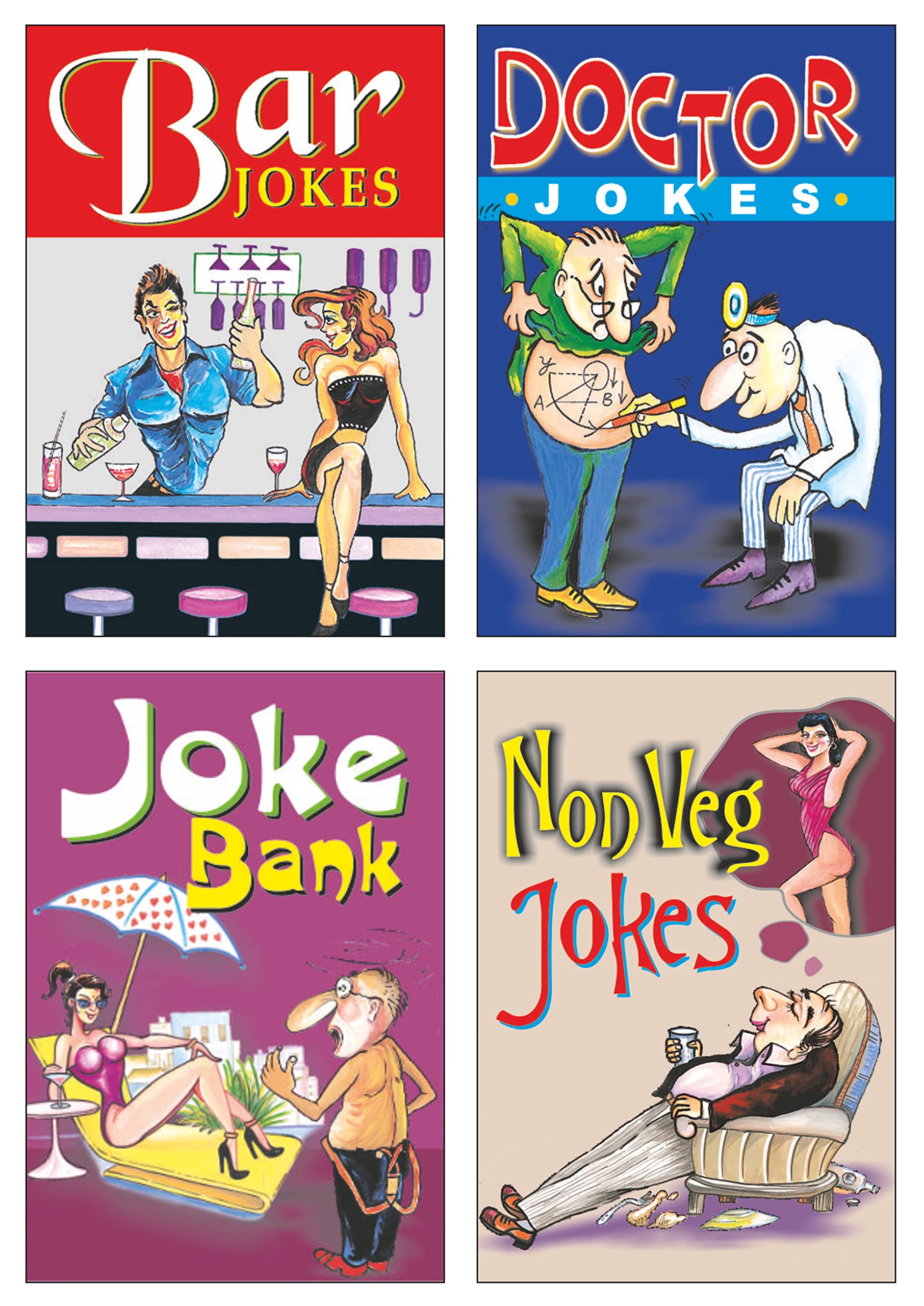 Sawan Present Set Of 4 Sms Books | Bar Jokes, Doctor Jokes, Joke Bank And NonVeg Jokes