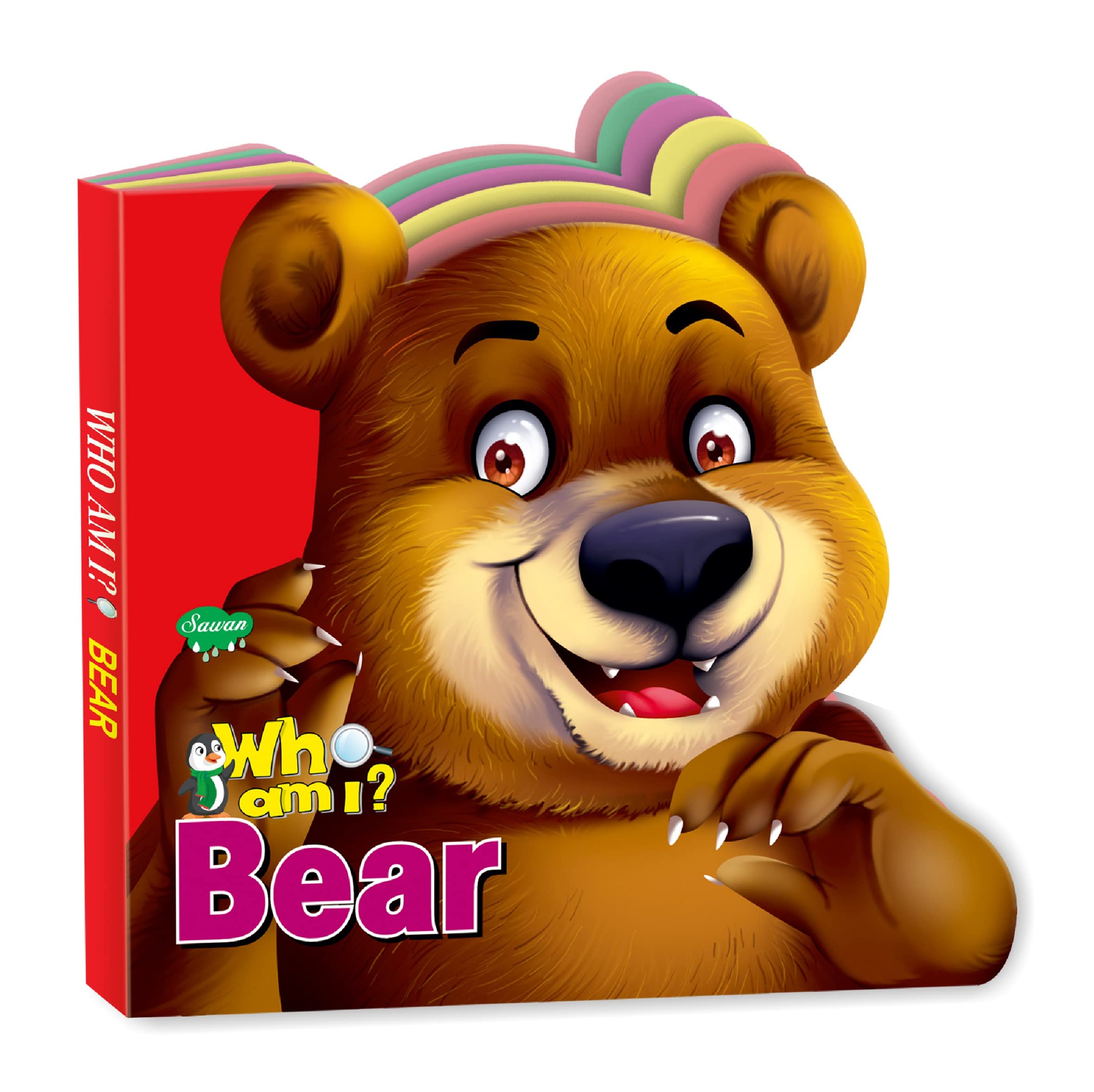 Sawan Presents Who Am I Bear | DieCut Shape BoardBook