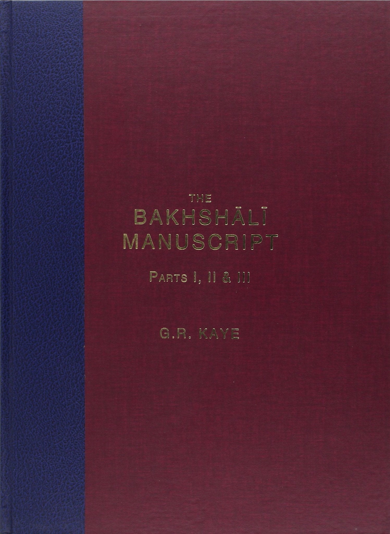 The Bakhshali Manuscript: A Study in Medieval Manuscripts