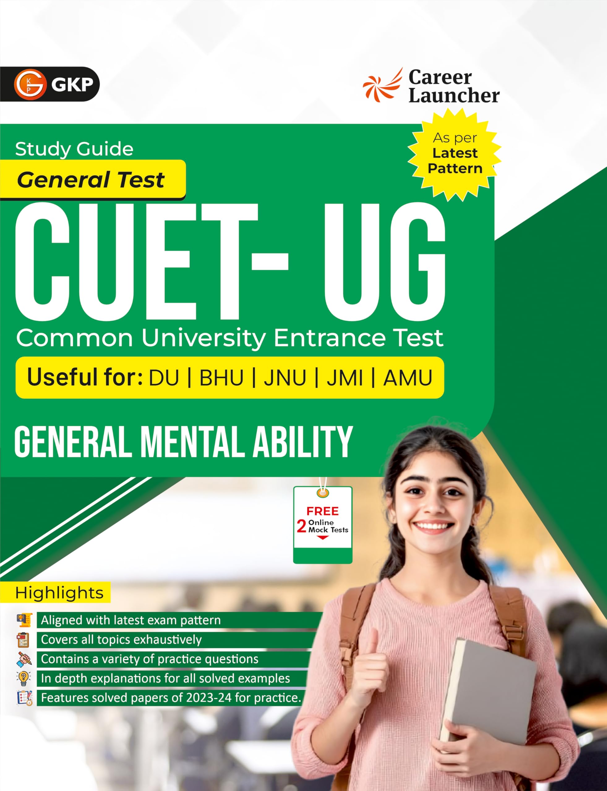 GKP NTA CUET UG 2025 : General Mental Ability by Career Launcher (Includes Solved Papers 20232024)