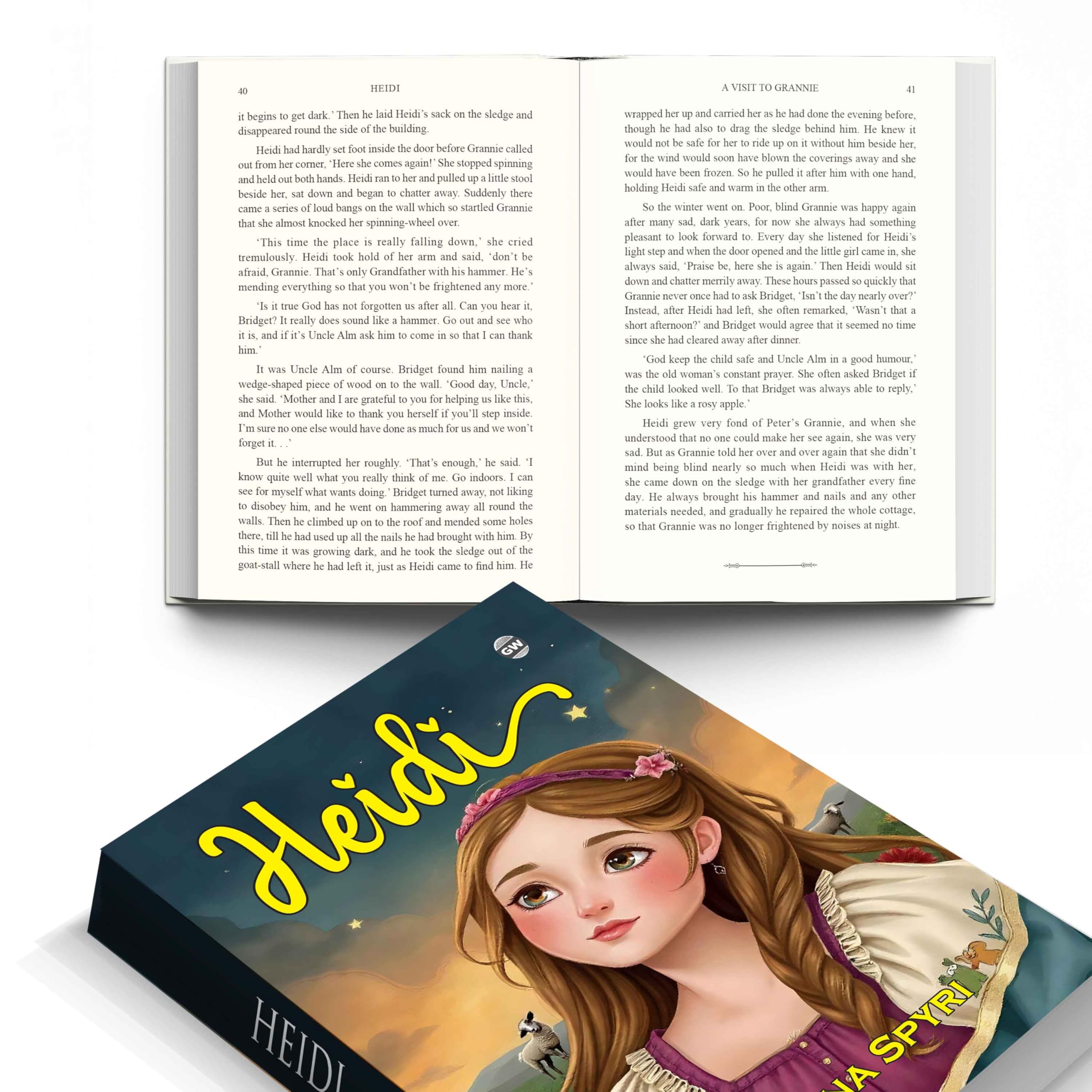 Heidi (Paperback) : Classic Childrens Story, Famous Novel of Happiness and Friendship, Timeless Family Adventure, MustRead Book