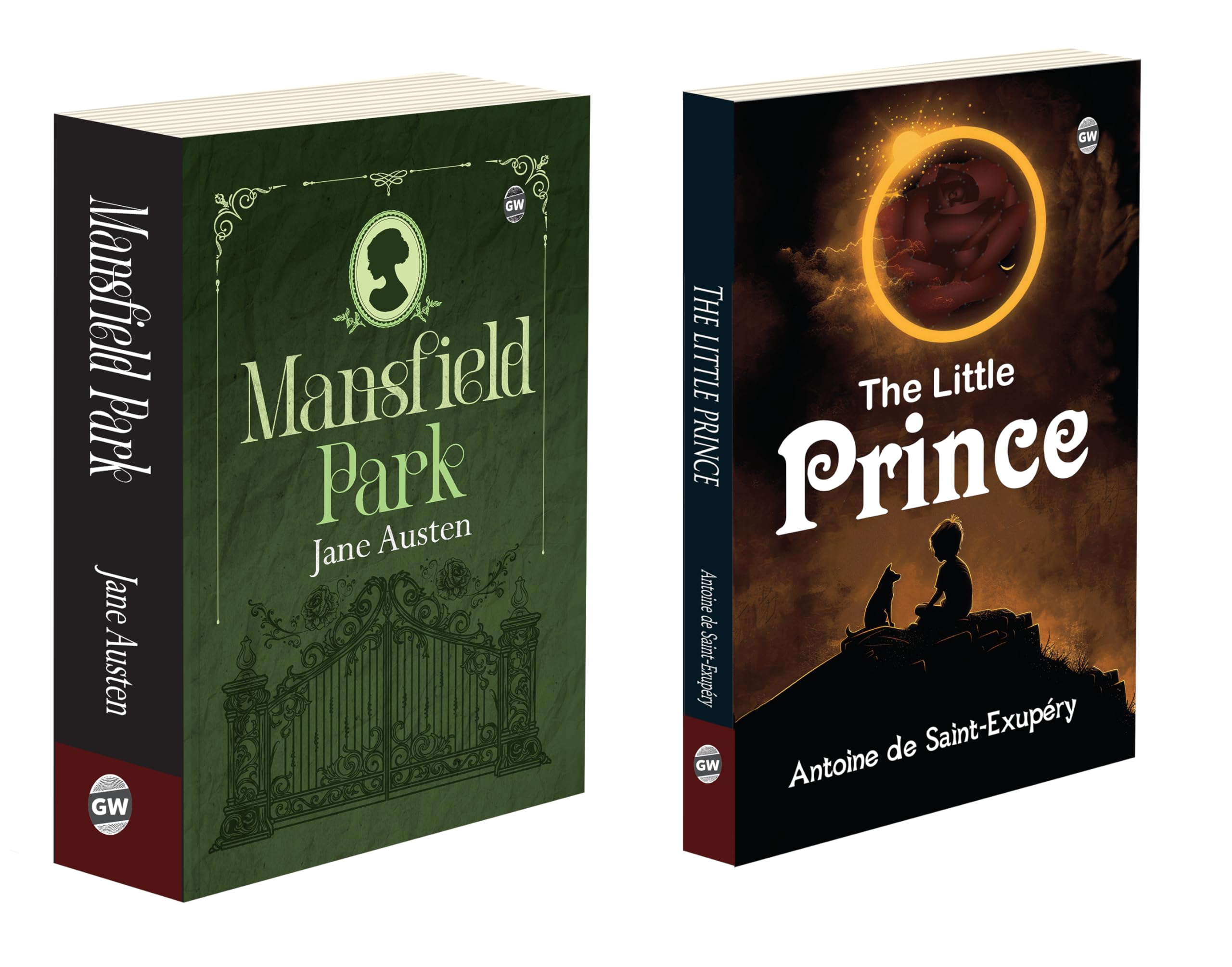Mansfield Park and The Little Prince (Paperback) : Jane Austen romance combo, childrens literature set, inspirational story pac
