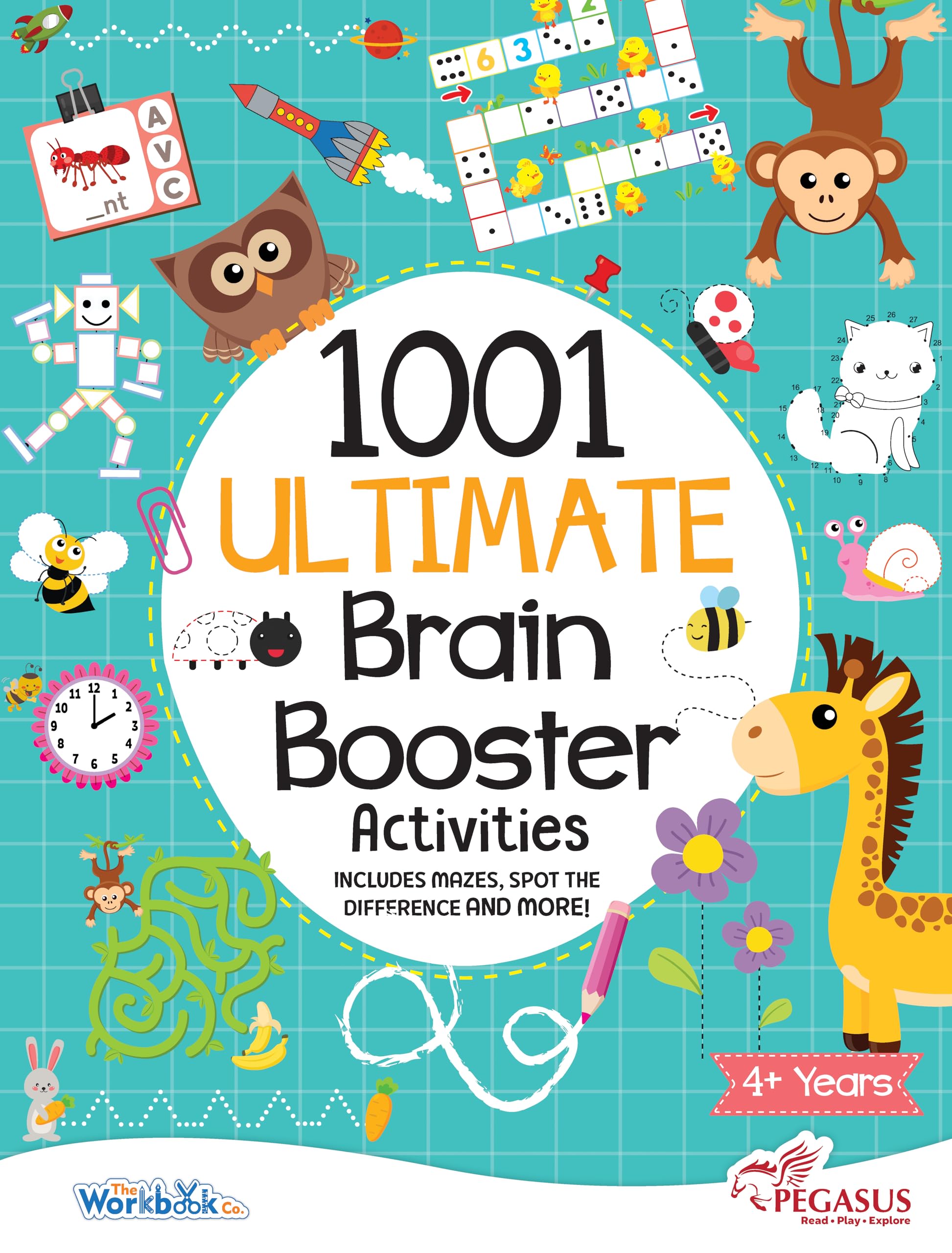 1001 Ultimate Brain Booster Activities For 4+ Years Old Kids |Enhance The Child Mind With Cognitive Excellence With Interactive 