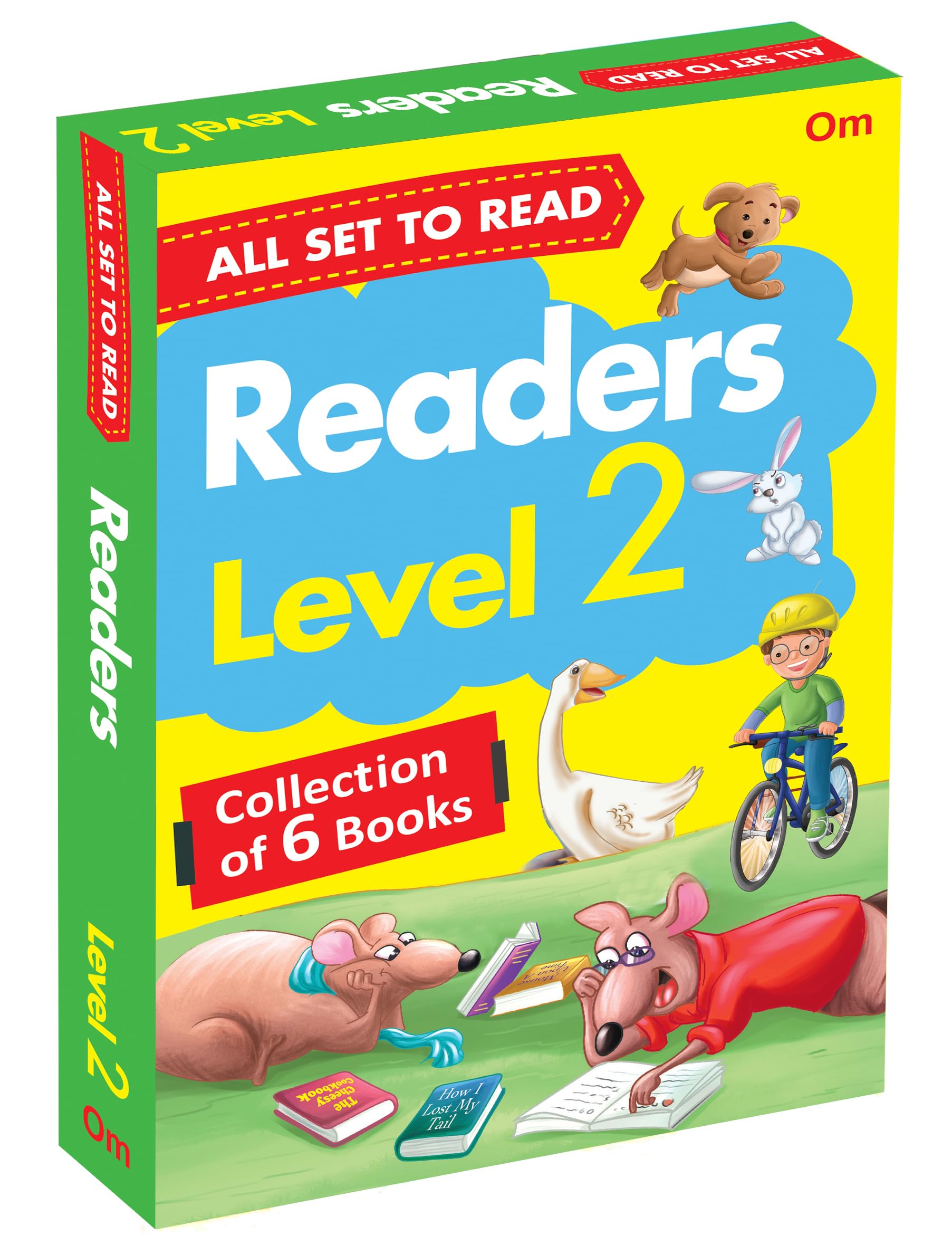 All Set To Read Readers Level 2 Assisted Reading With Slightly Longer Sentences Readers 6 Books In A Green Box