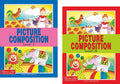 Scholars Hub Picture Composition Book (Part 1, 2) (Set Of 2 Books) | Picture Composition Book For Class 1,2 | 56 Pages