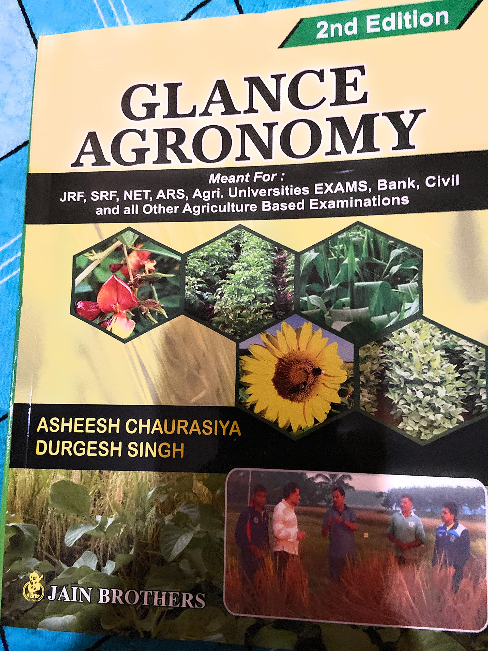 Glance Agronomy: Jrf Srf Net Ars Agri Univ. Exam Bank Civil And All Other Agriculture Based Examinations (Pb)