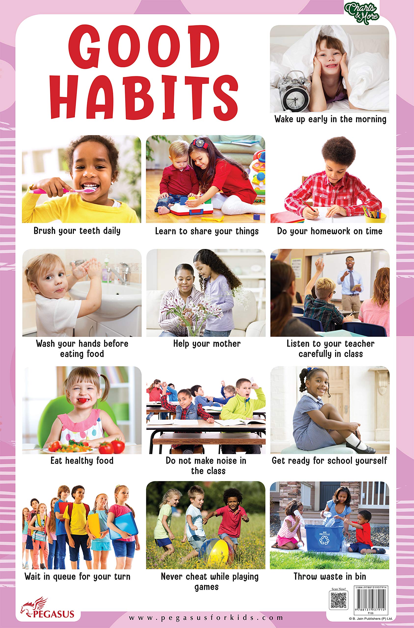 Good Habits  Thick Laminated Chart