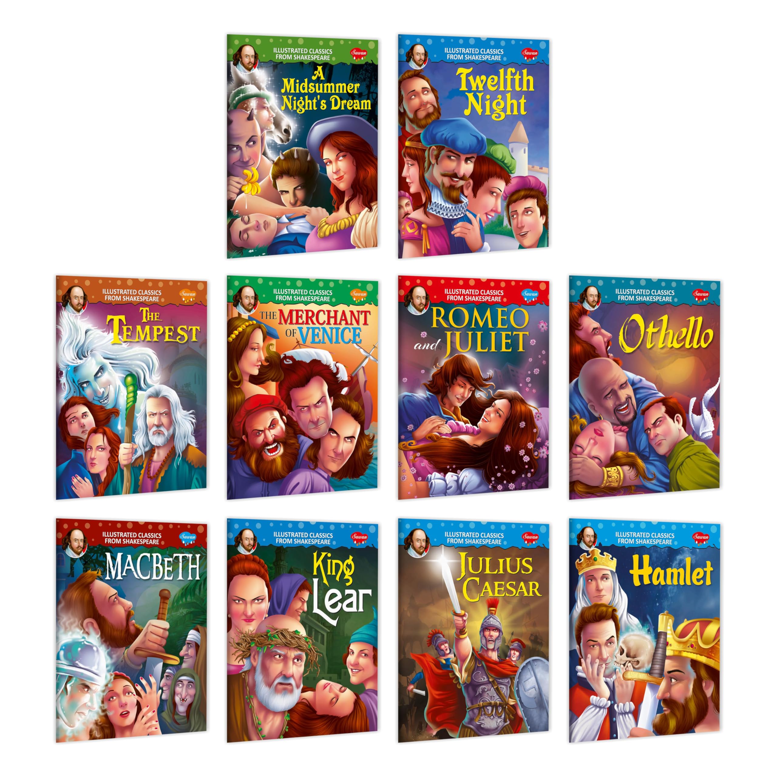 Shakespeare Illustrated Classics Complete Combo | Pack Of 10 Story Books