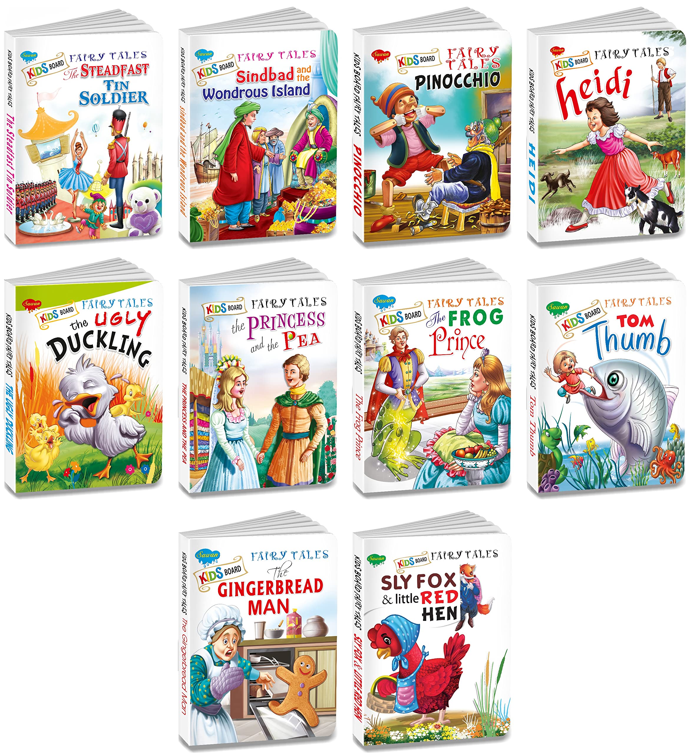 My First Kids Board Fairy Tale Combo Of 10 Books | Set Of 10 Board Books (V1)
