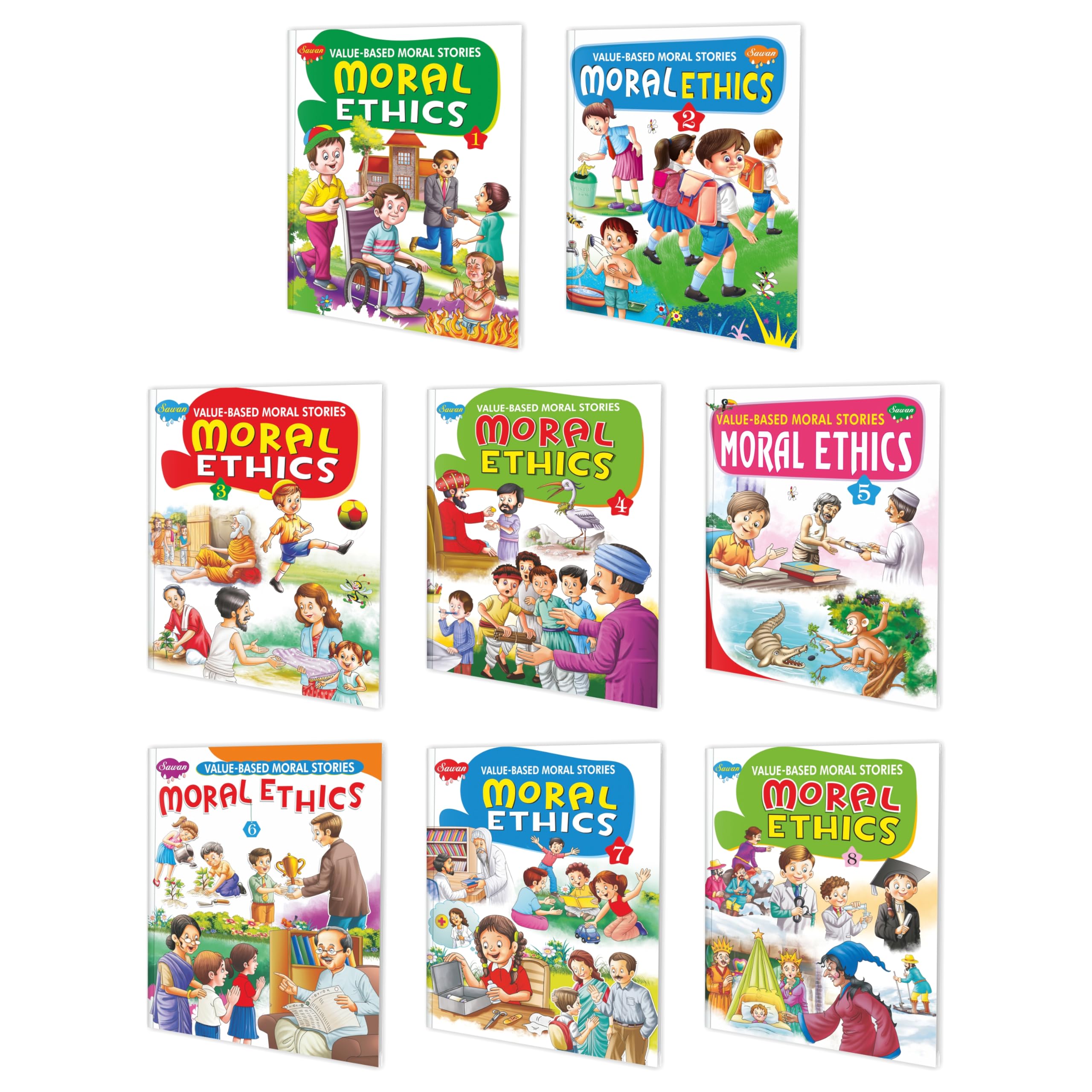 ValueBased Moral Stories Moral Ethics Complete Combo | Pack Of 8 Educational Books