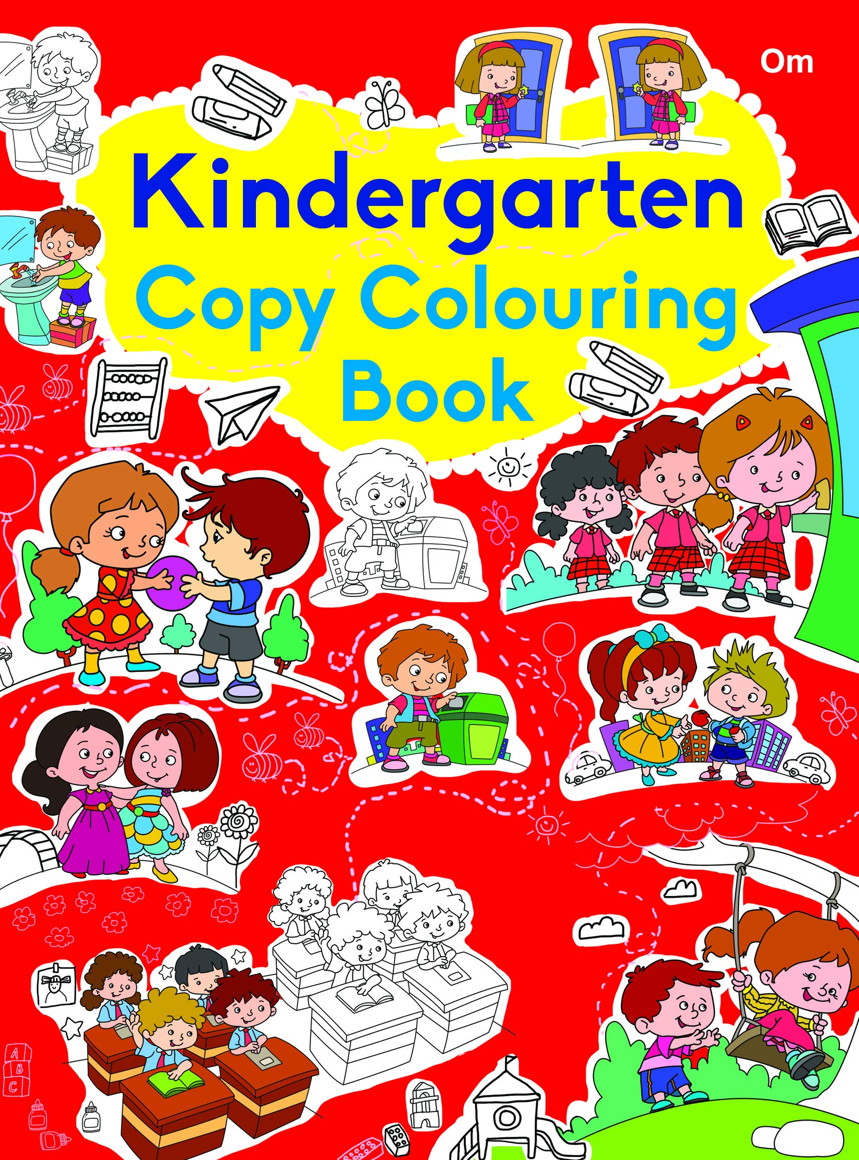 Colouring book : Copy Colouring Book Kindergarten (Colouring book for kids)