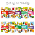 My First Picture Book Collection For Early Learning With 10 Topics (Waterproof, DustResistant, Big Fonts, Laminated, Realistic 