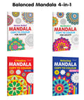 Stress Relief, Meditative, Creative  Mandala Copy to Colour for Adults & Kids and more : Mindful Colouring Art for Relaxation,
