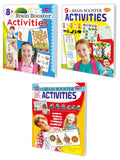 Set Of 3 Brain Booster Activity Books (8+, 9+, 10+ Brain Booster Activity Books) [Perfect Paperback] Sawan