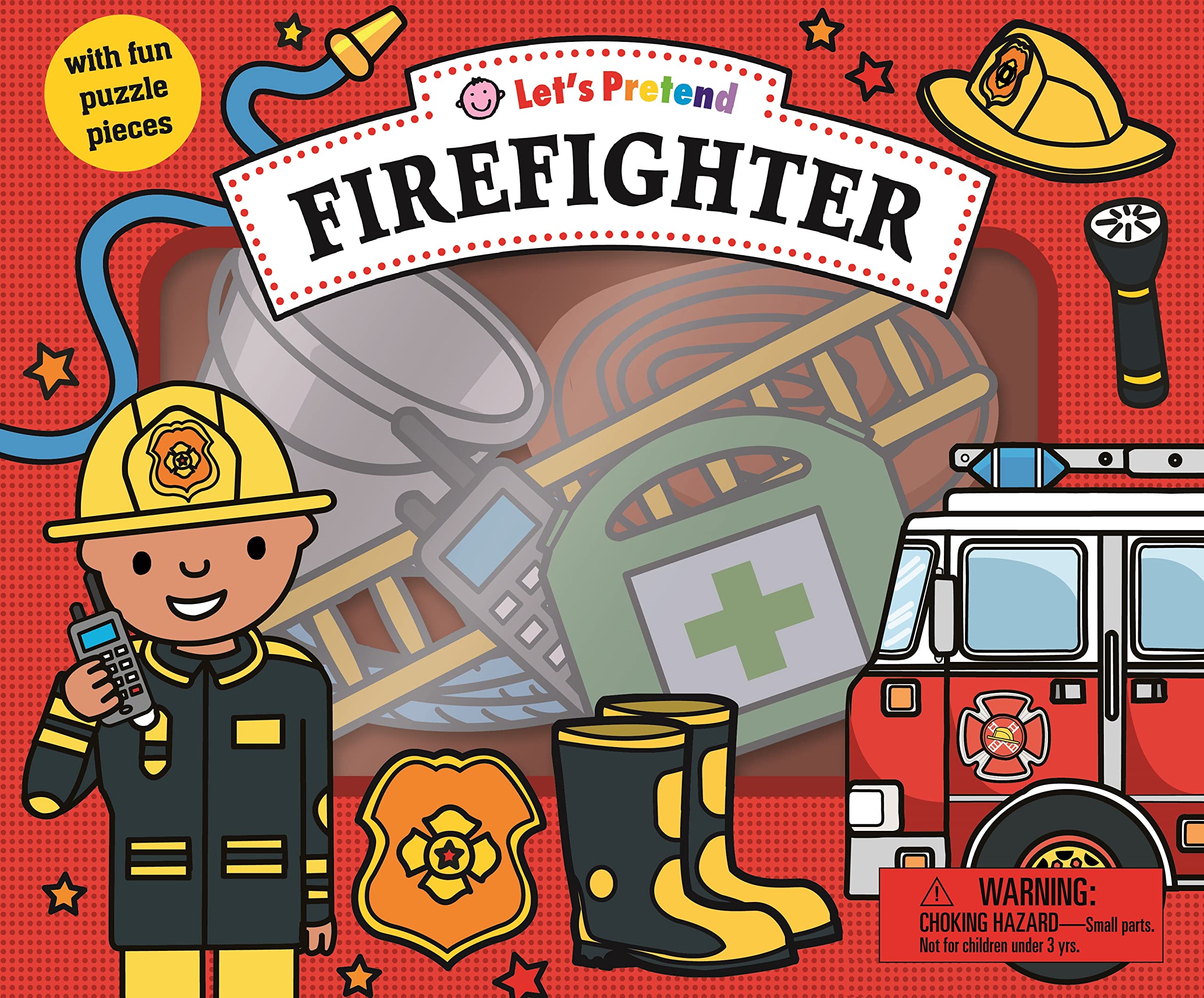 Lets Pretend: Firefighter Set: With Fun Puzzle Pieces