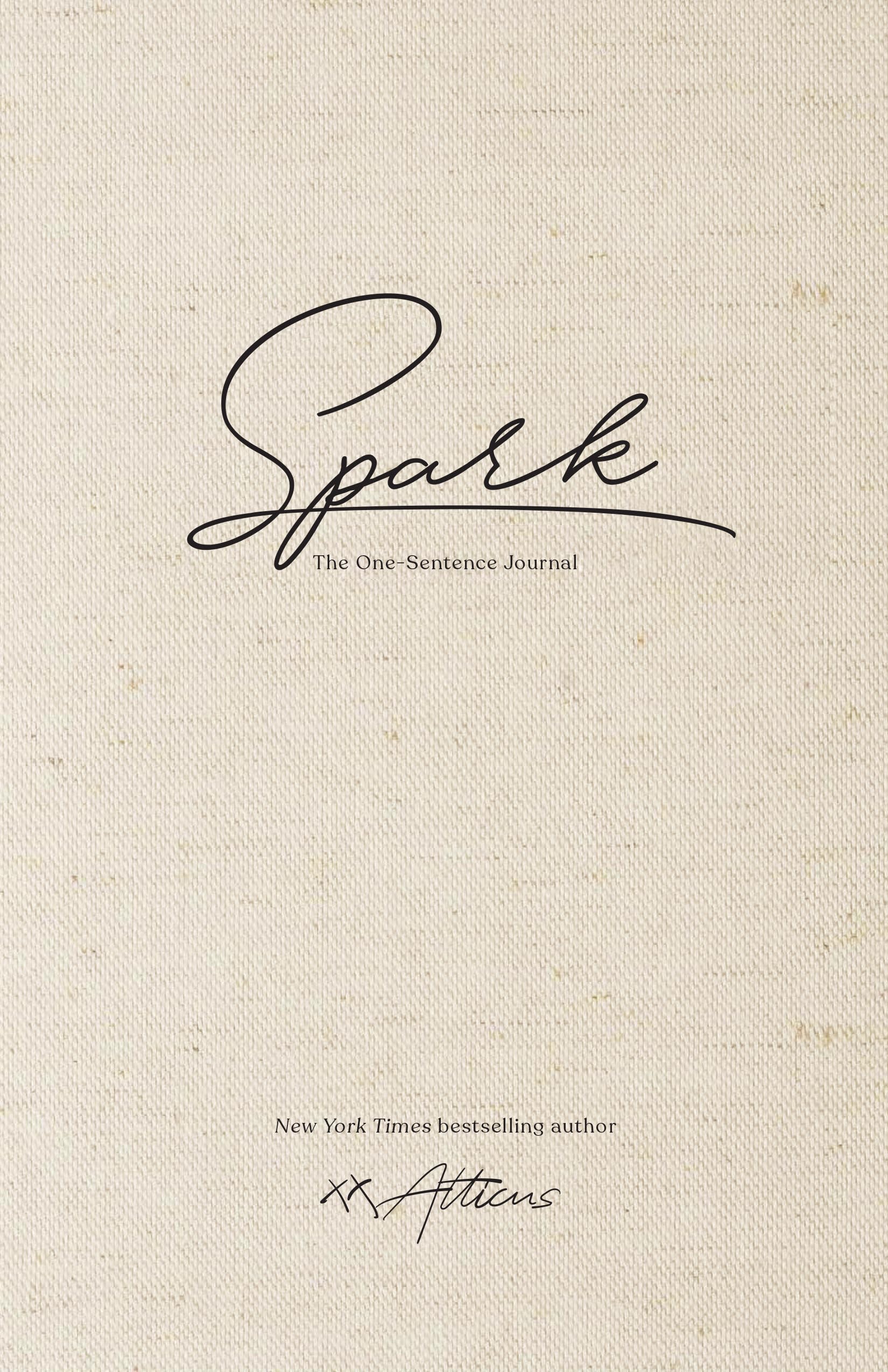 Spark: The OneSentence Journal