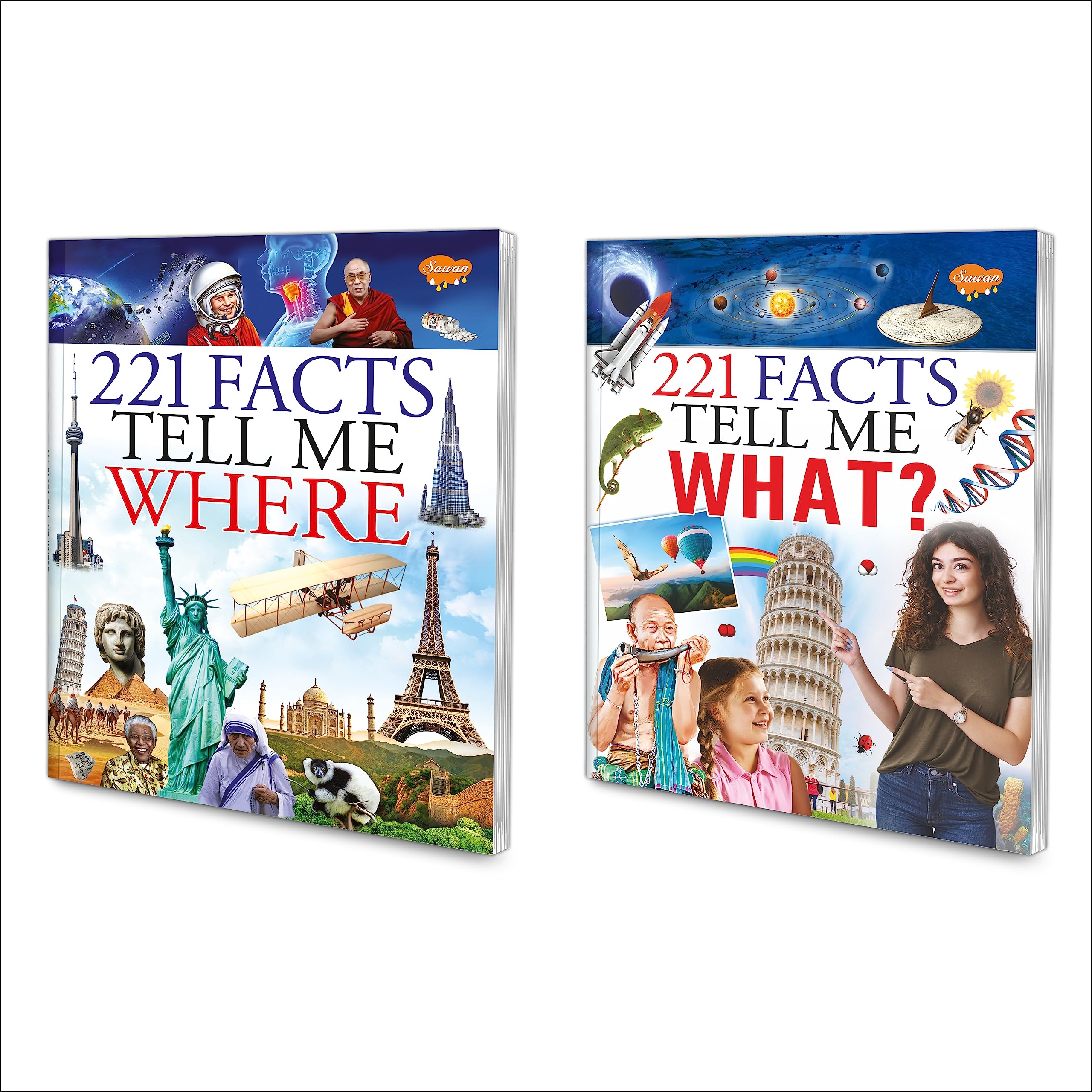 Sawan 221 Facts Tell Me Where | 221 Facts Tell Me What | Pack Of 2 Books