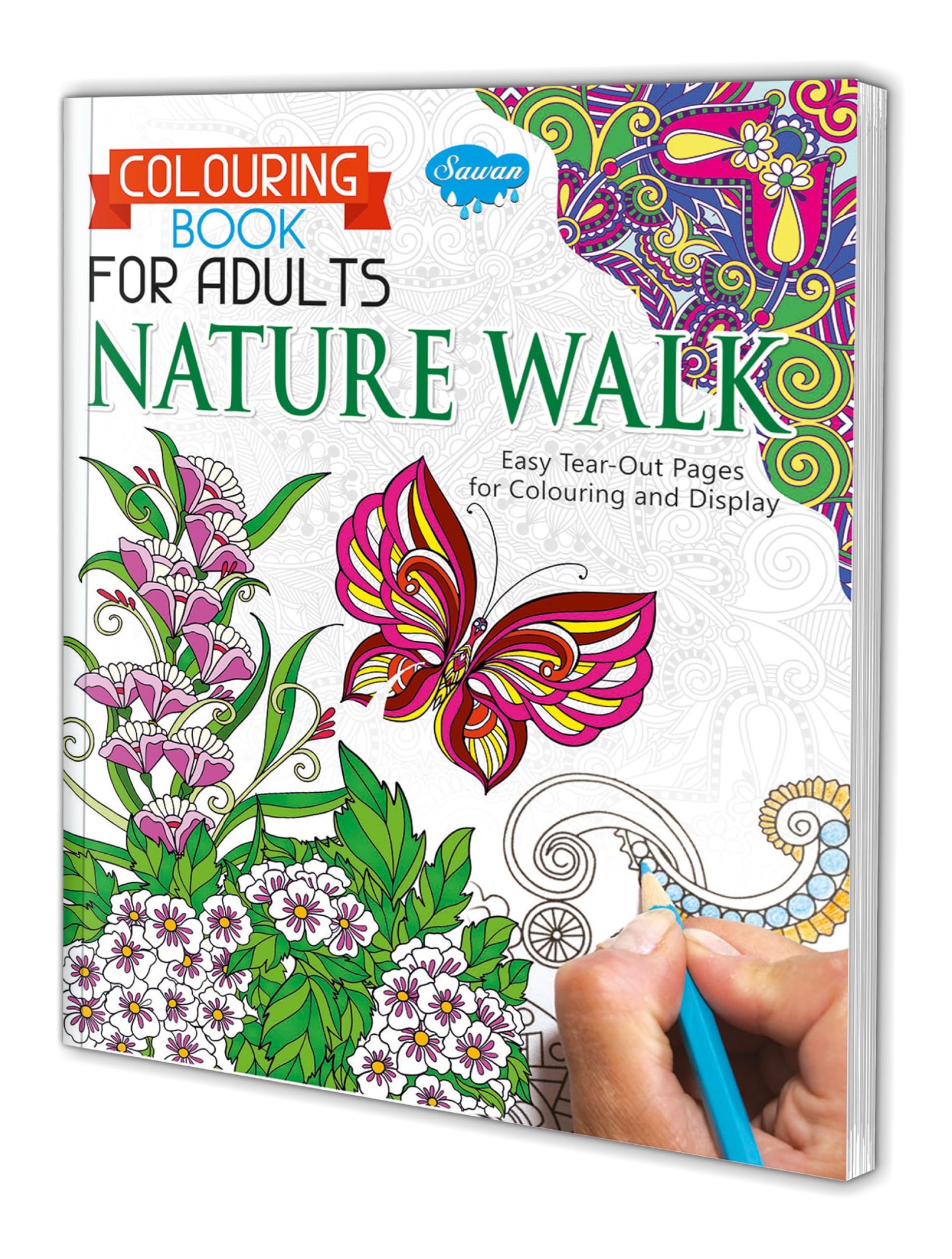 Colouring Book For Adults Nature Walk By Sawan