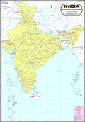 India Wild Life Sanctuaries & National Parks Map | 70 x 100 cm | LAMINATED