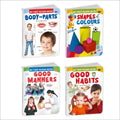 Sawan My First Board Books Body Parts, Shapes & Colours, Good Manners, Good Habits | Pack Of 4 Books