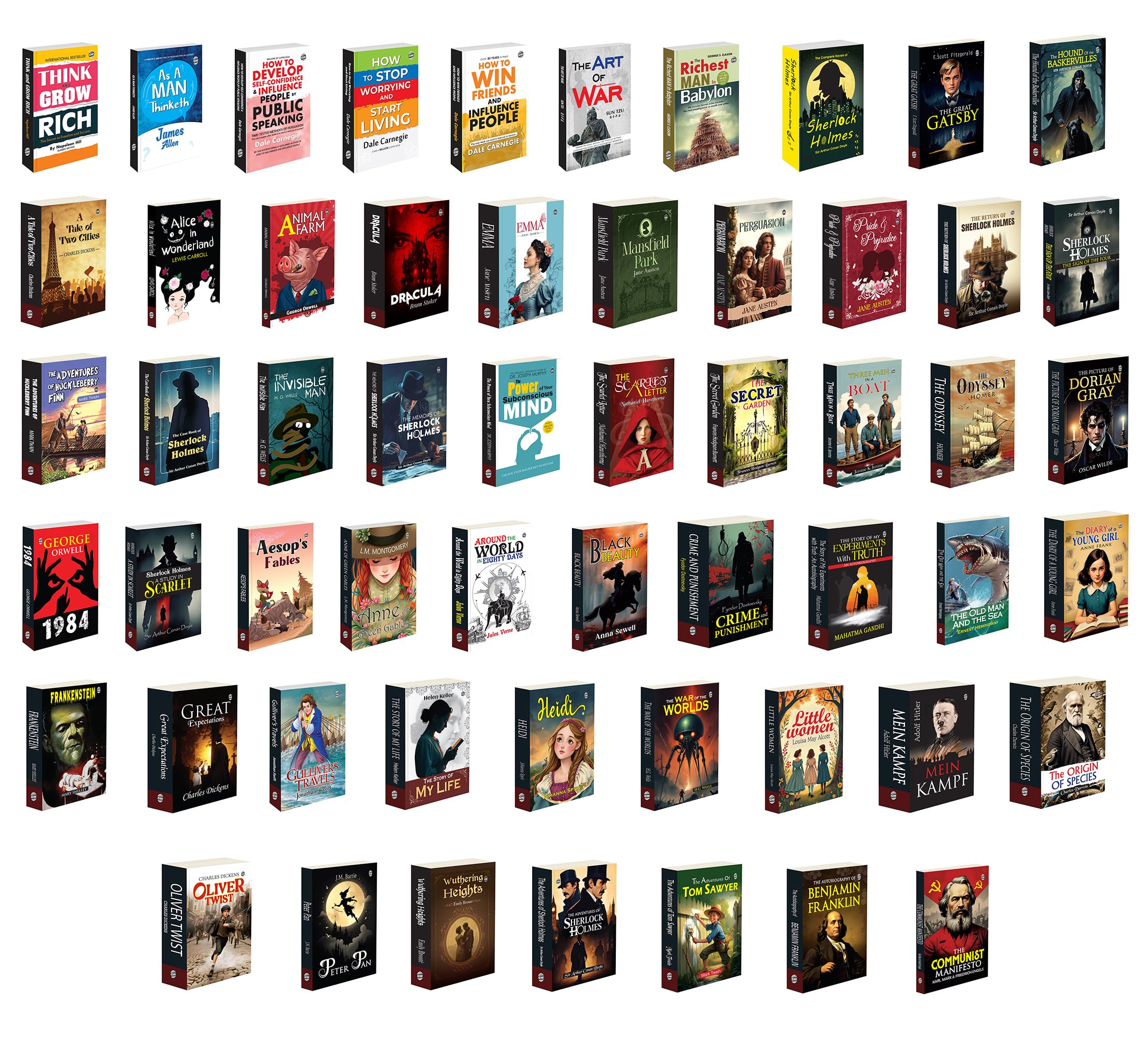 The Case Book of Sherlock Holmes, Animal Farm, Mansfield Park, Persuasion, Emma and more : timeless novels collection, wealth &