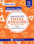 Isc Total English For Class 12  Examination 2022 (Latest Syllabus)