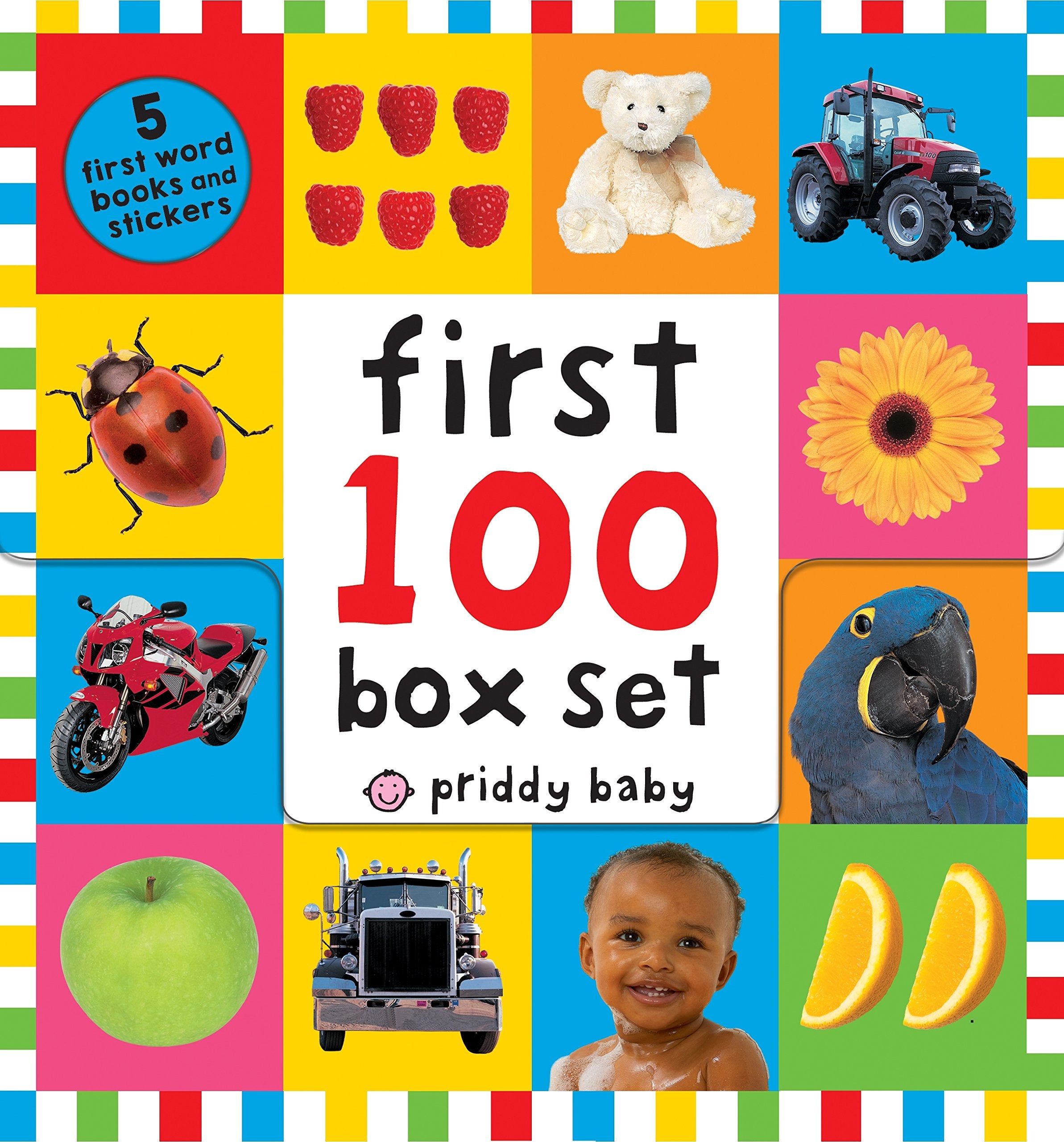 First 100 PB Box Set (5 books): First 100 Words; First 100 Animals; First 100 Trucks and Things That Go; First 100 Numbers; Firs