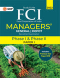 Fci 2022 : Managers Phase I & Phase Ii (Paper 1)  General|Depot  Guide