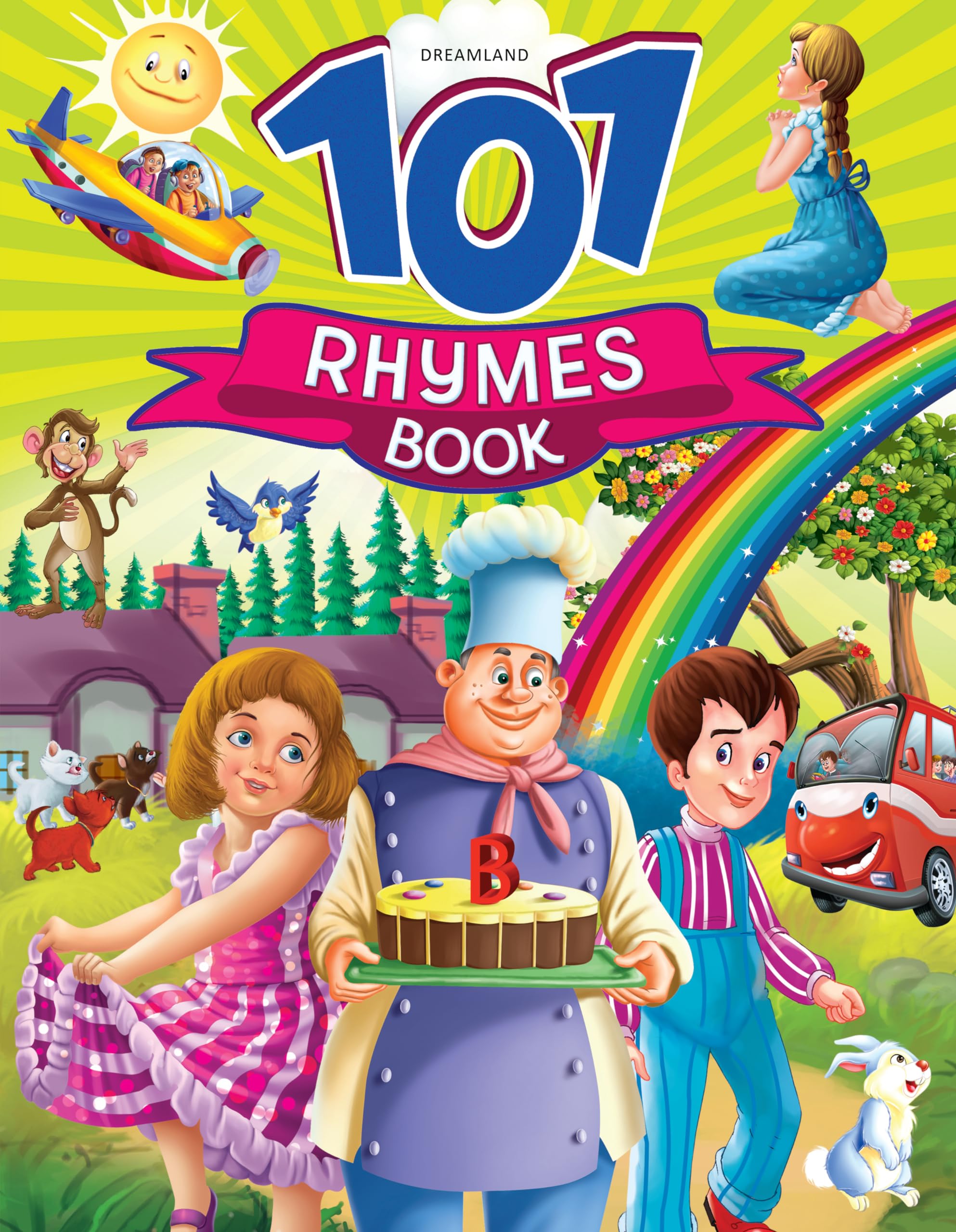 101 Nursery Rhymes For Kids Age 38 Years | Twinkle Twinkle, Humpty Dumpty & More | Colourful Pictures & Fun Early Learning Book