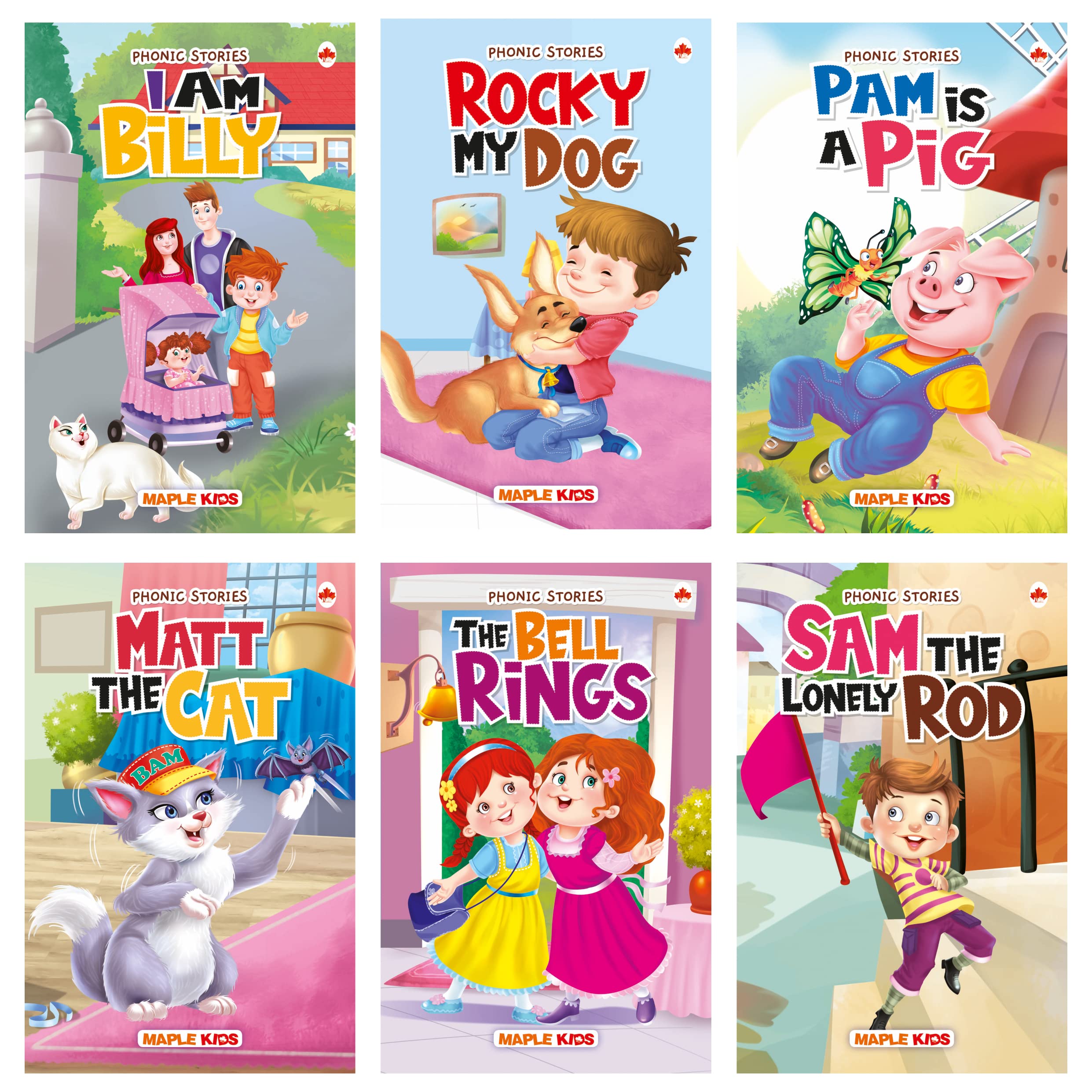Phonic Reader (Illustrated) (Set of 6 Books)  Story Books for Kids  Bedtime Stories  2 Years to 6 Years Old  Read Aloud to I