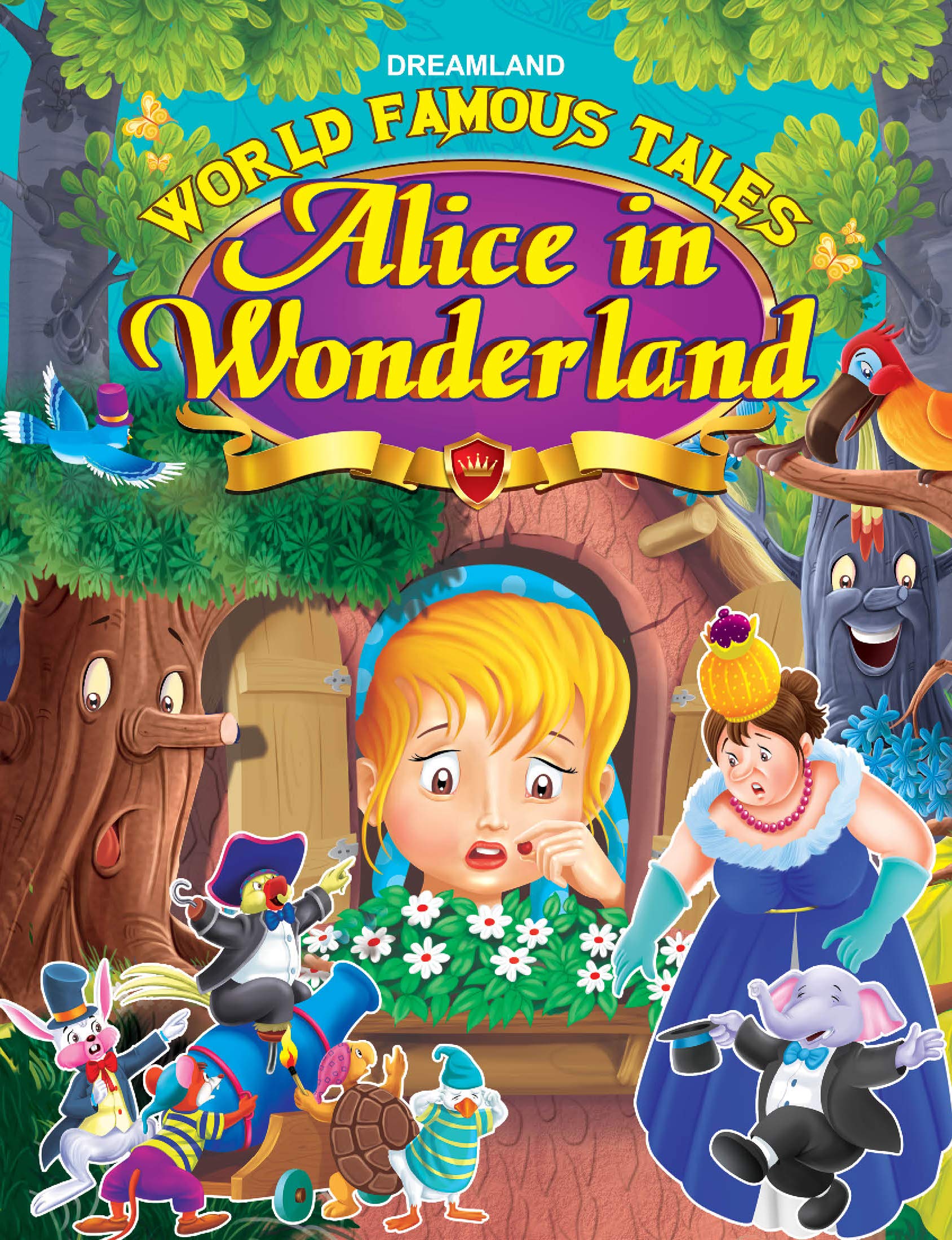 Alice In Wonderland Illustrated Story Book For Children Age 26 Years, 32 Pages  World Famous Tales Stories