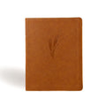 CSB Notetaking Bible, Large Print Edition, Camel LeatherTouch Over Board, Black Letter, Wide Margins, Journaling Space, SingleC