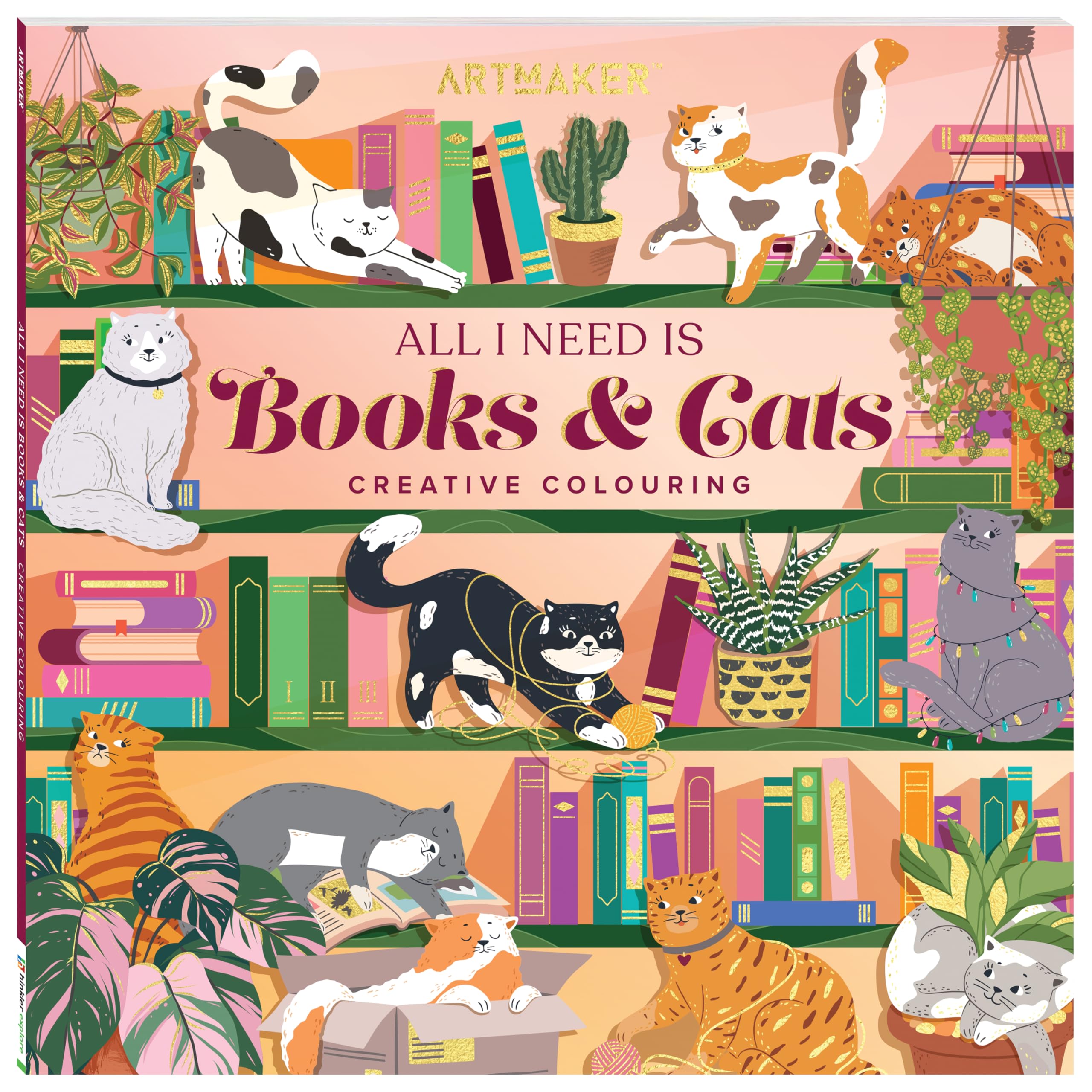 Art Maker Creative Colouring Books & Cats | Colouring Book For 8 To 12 Year Kids