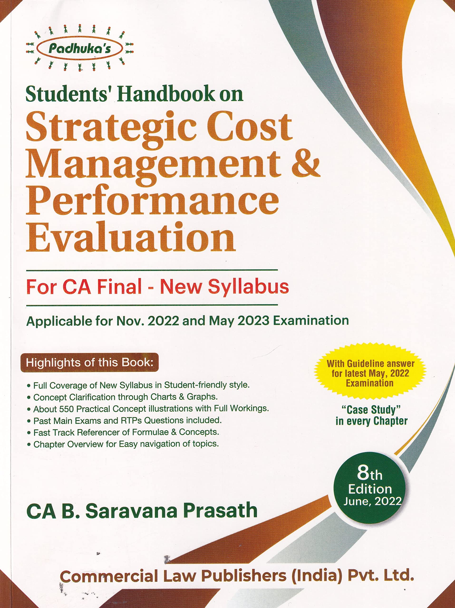 PadhukaS StudentS Handbook On Strategic Cost Management & Performance Evaluation For Ca Final (New Syllabus)  8/Edition, 20