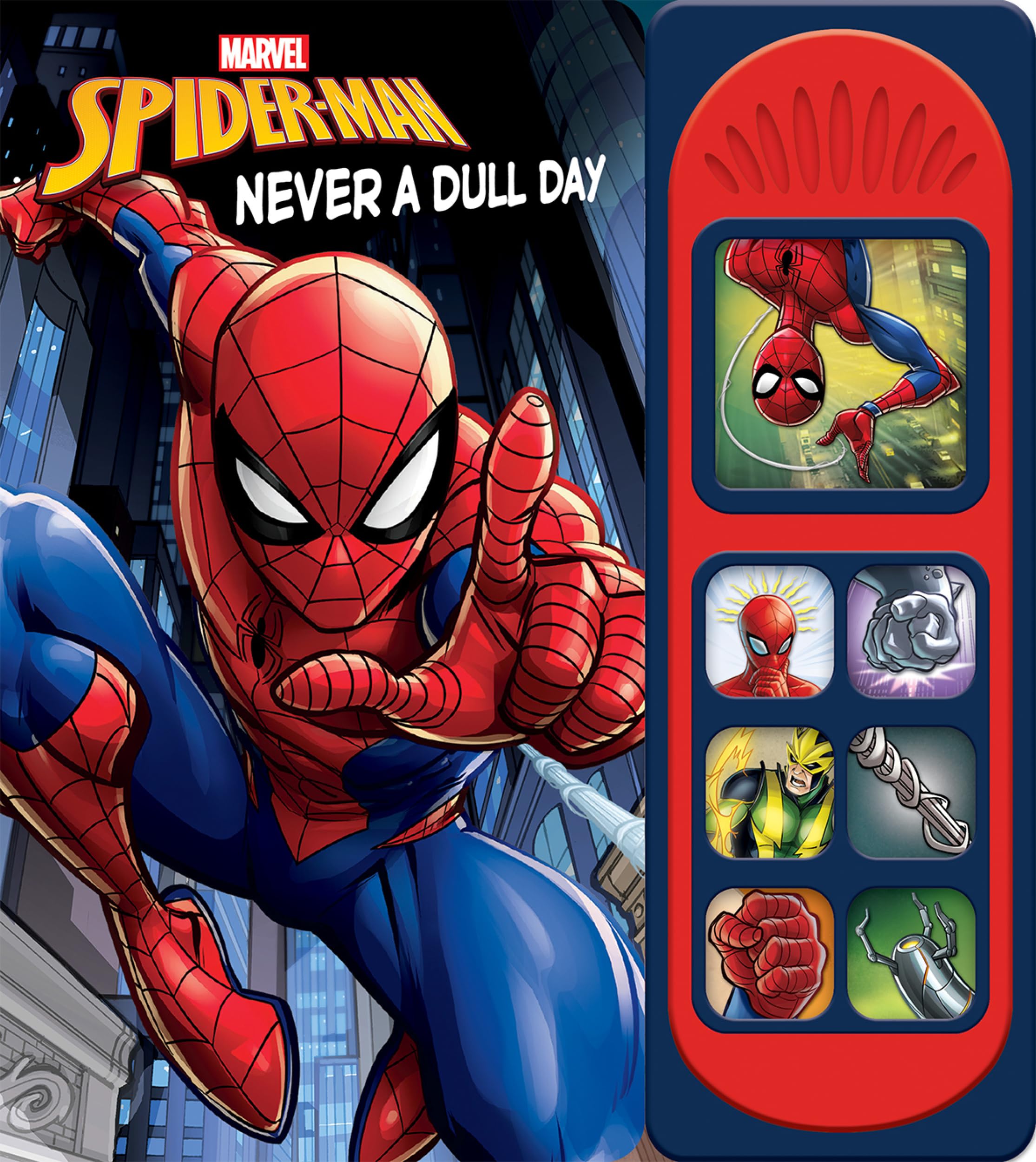 Marvel Spiderman  Never a Dull Day Sound Book  PI Kids (PlayASound)