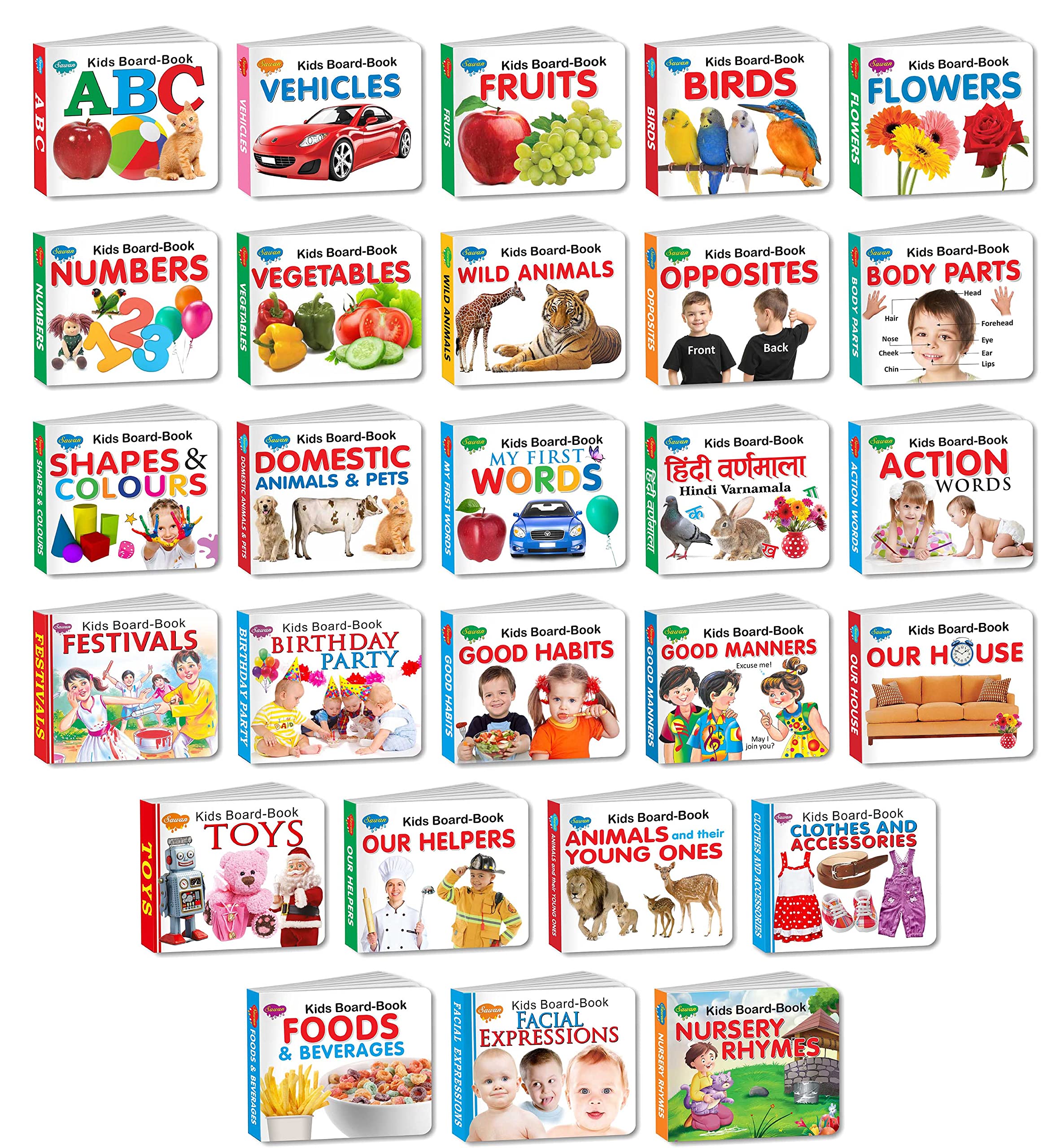 My First Library All In One Combo Of Kids Board Books | Pack Of 27 Books