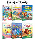 The Fox And The Stork, The Monkey And The Crocodile, The Lion And The Hare and more  Panchatantra Stories: Kids moral fables, T