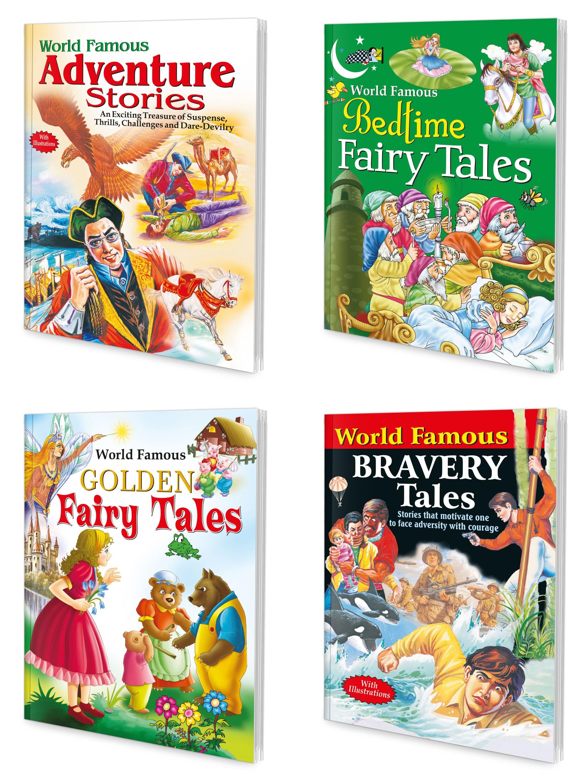 World Famous Stories | Set Of 4 Story Book For Kids