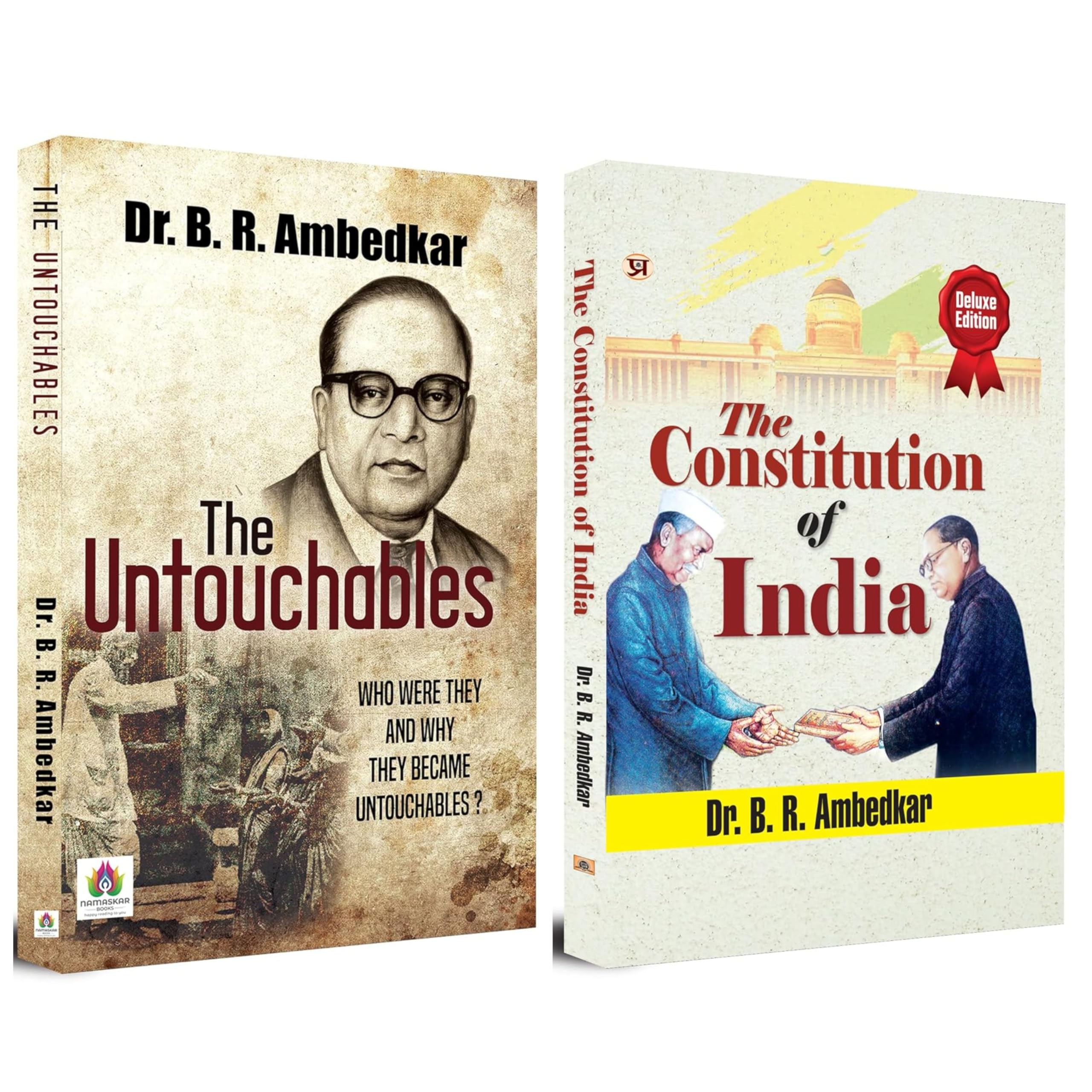 The Untouchables: Who Were They And Why They Became Untouchables? + The Constitution of INDIA (Set of 2 Books in English) Dr. B