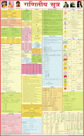 Maths Formulas Chart  HINDI (   ) | 55 x 90 cm | LAMINATED