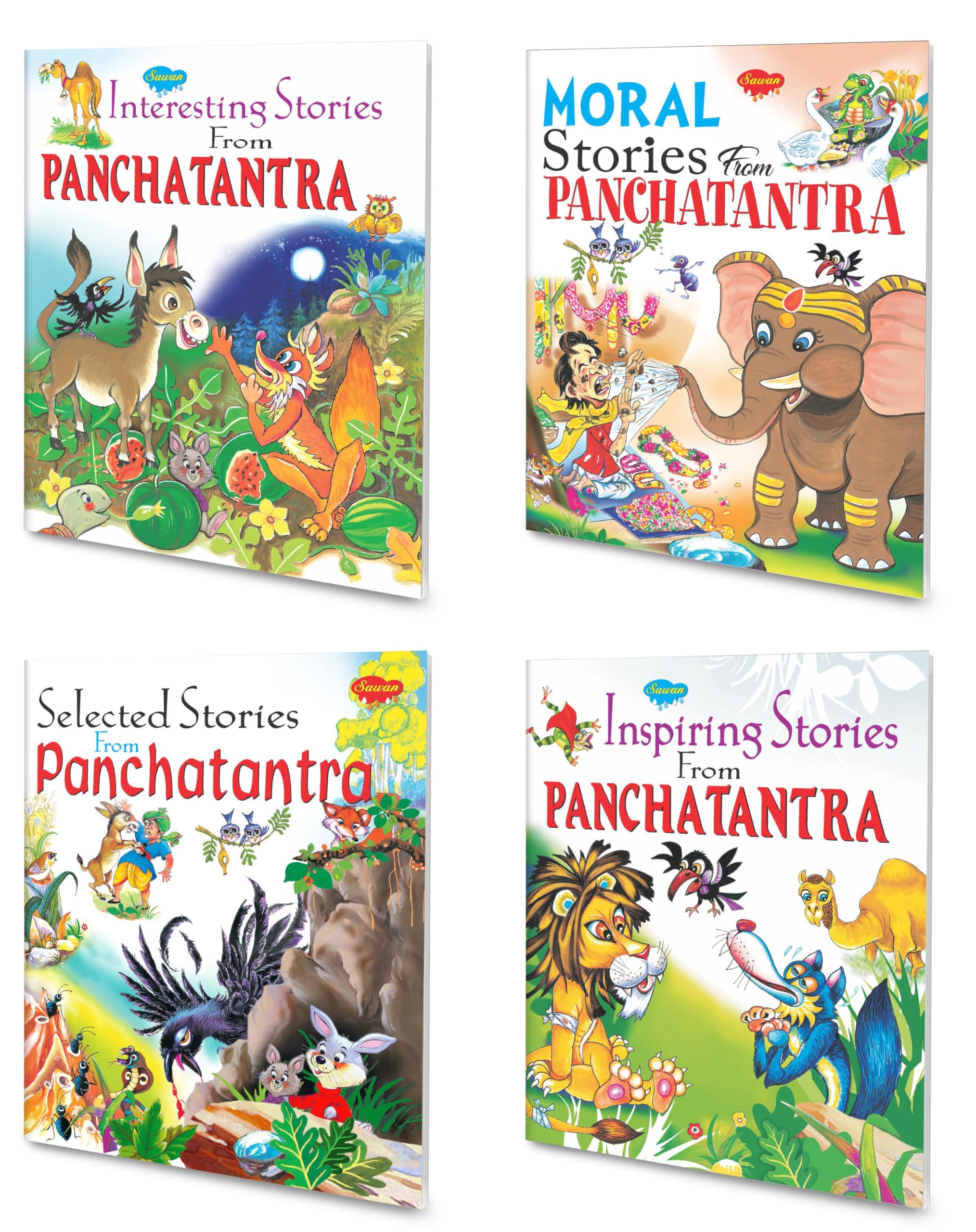 Stories From Panchatantra Interesting Stories, Moral Stories, Selected Stories, Inspiring Stories | Pack Of 4 Books