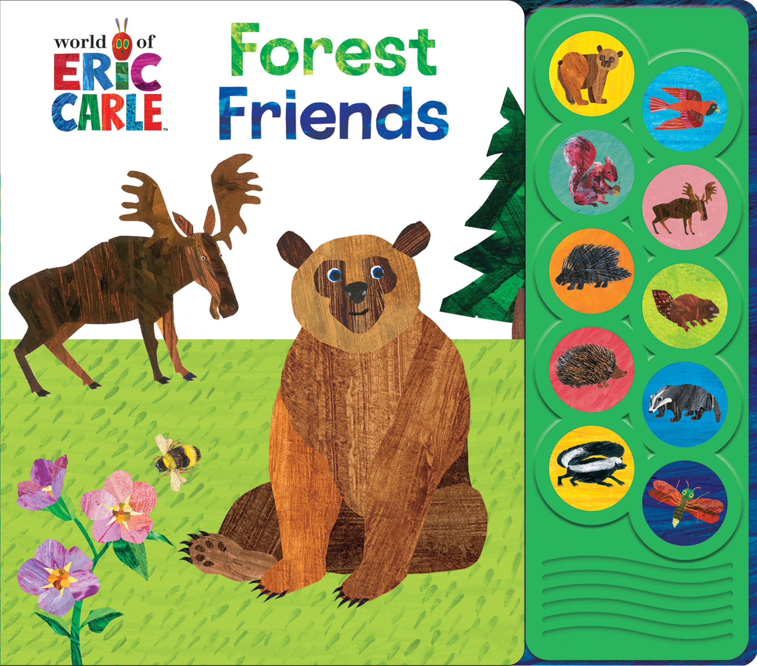 World of Eric Carle, Forest Friends 10Button Animal Sound Book  Great for First Words  PI Kids