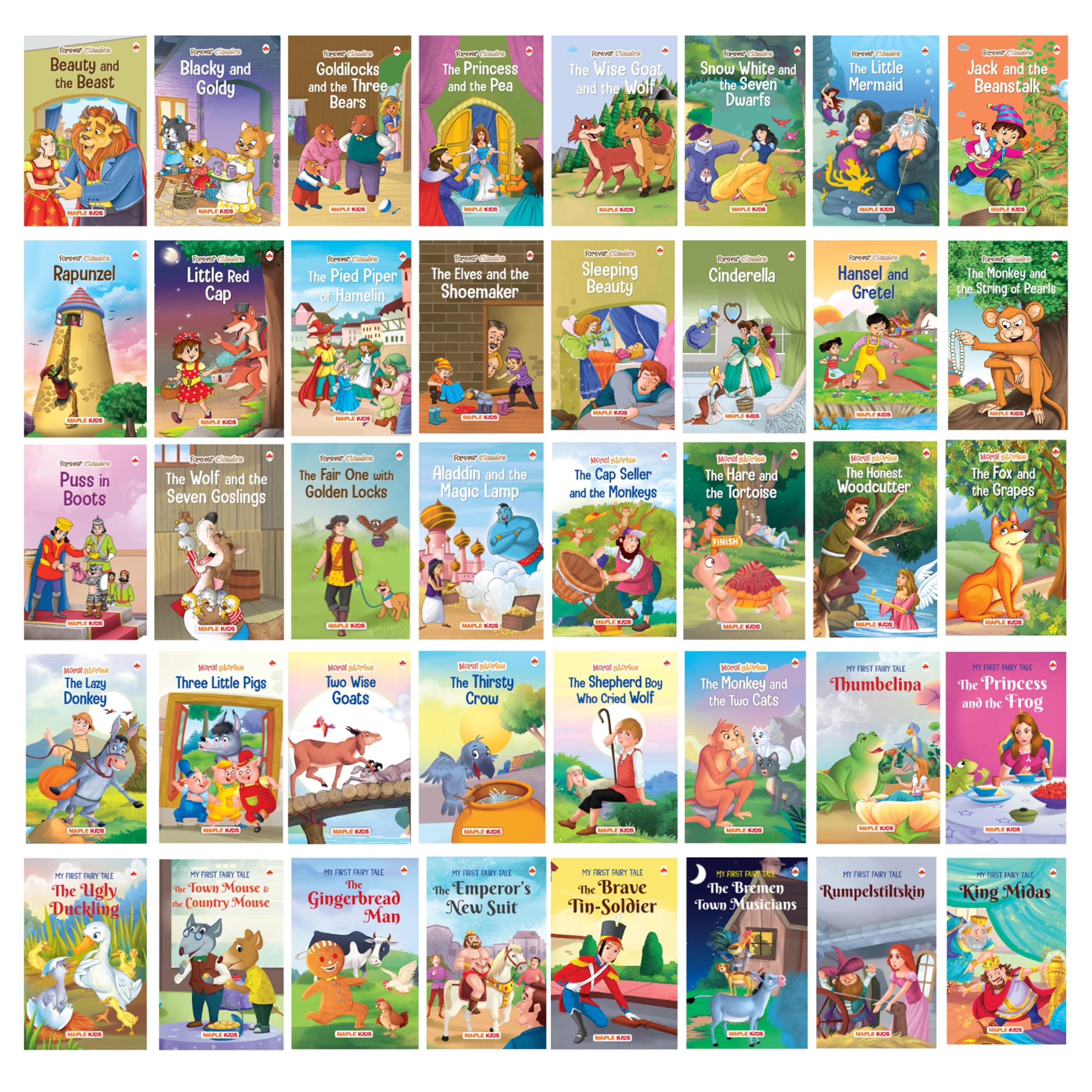 Story Books for Kids (Illustrated) (Set of 40 Books)  Moral Stories  English Short Stories  Bedtime Children Story Book  3 Y