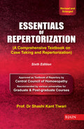 Essentials of Repertorization (Sixth Edition)  A comprehensive Textbook on case Taking and Repertorization