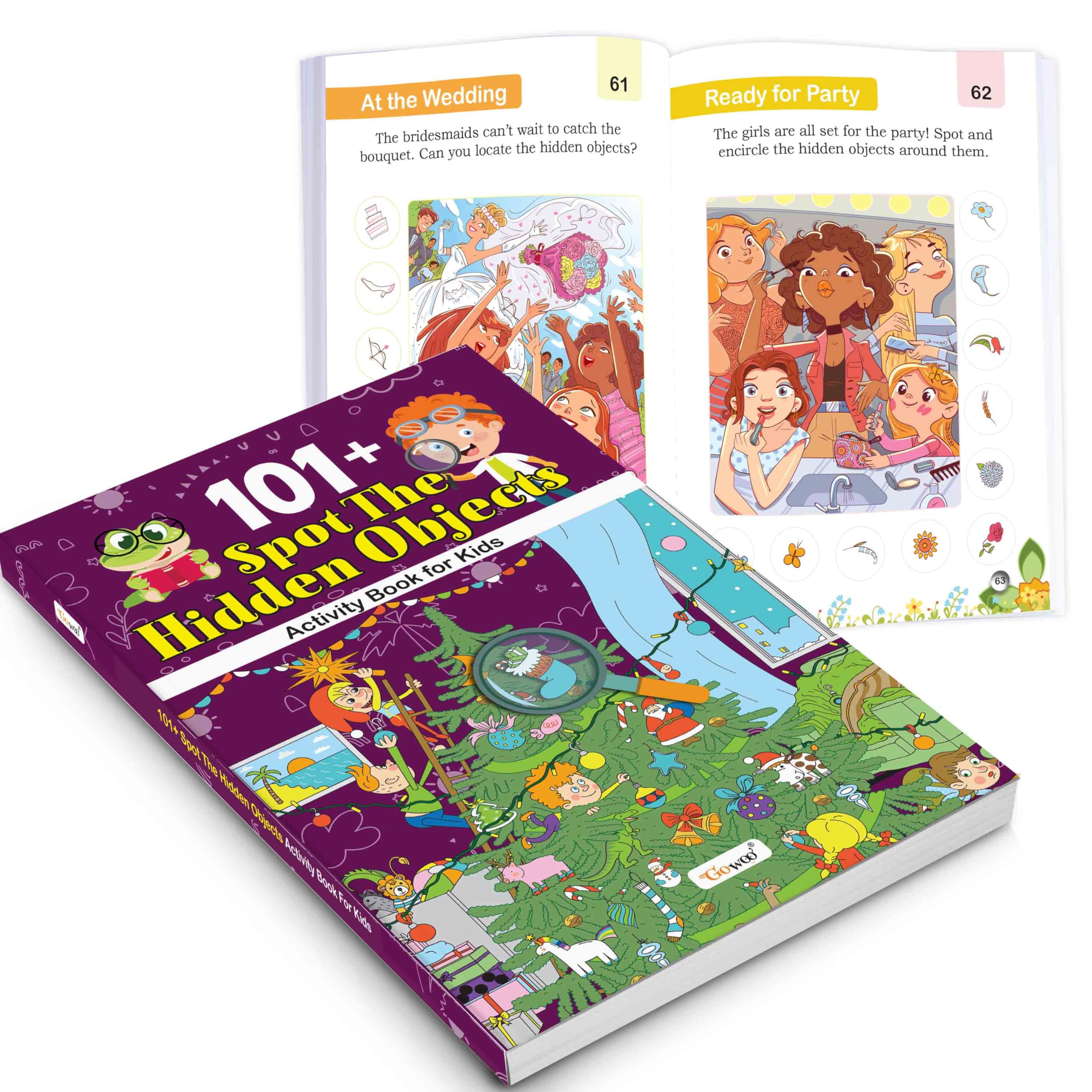 101+ Spot the Hidden Objects Book for Kids : Fun with activities, Early Learning Puzzle Book, Brain Teasers and Fun Games for Yo